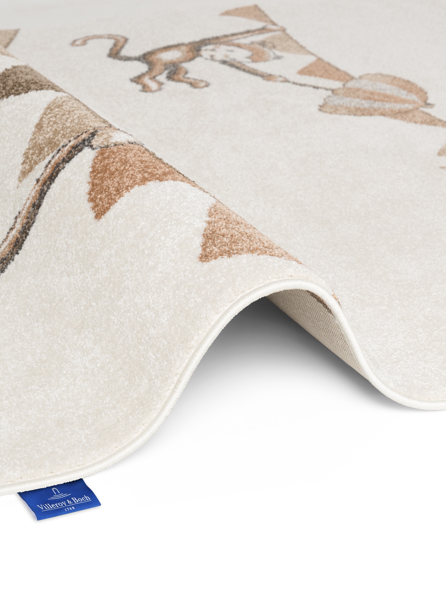 Villeroy & Boch Kinderteppich »Roar like a Lion Rainbow Party« rechteckig 9 mm Höhe Spielteppich weich, Kinderzimmer, Boho Kids Spielunterlage, Tieremotiv