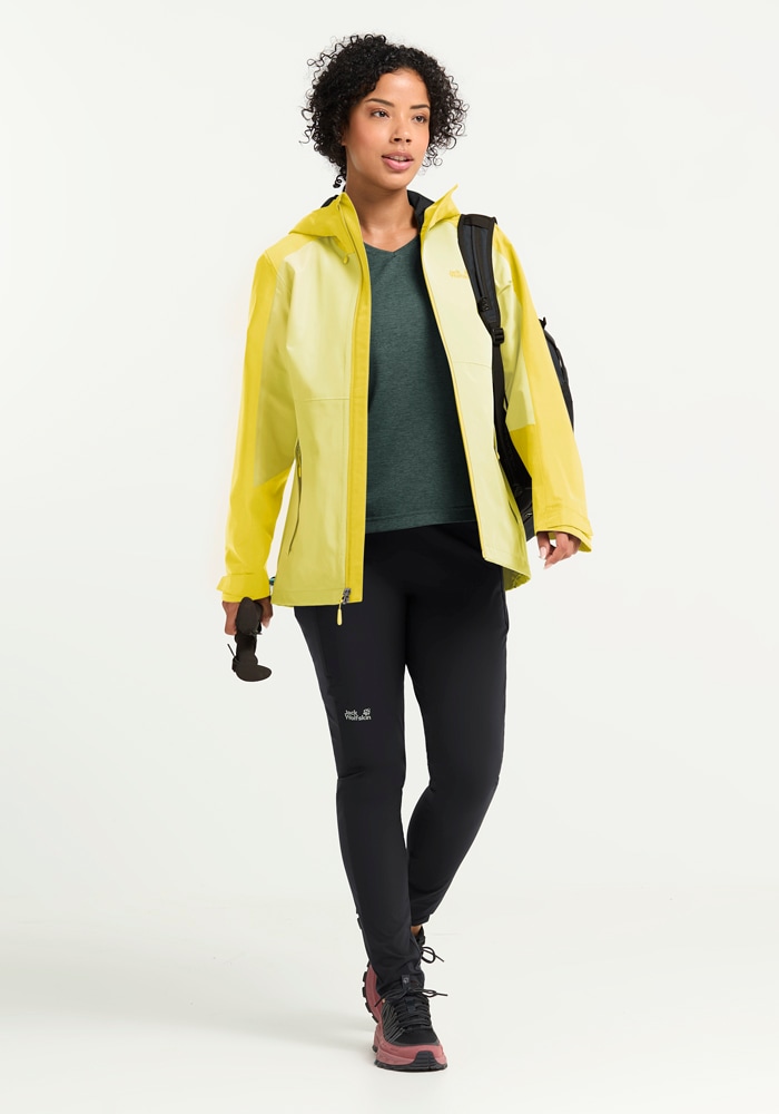 Jack Wolfskin Outdoorjacke »WILDBOUND 2L JKT W« mit Kapuze