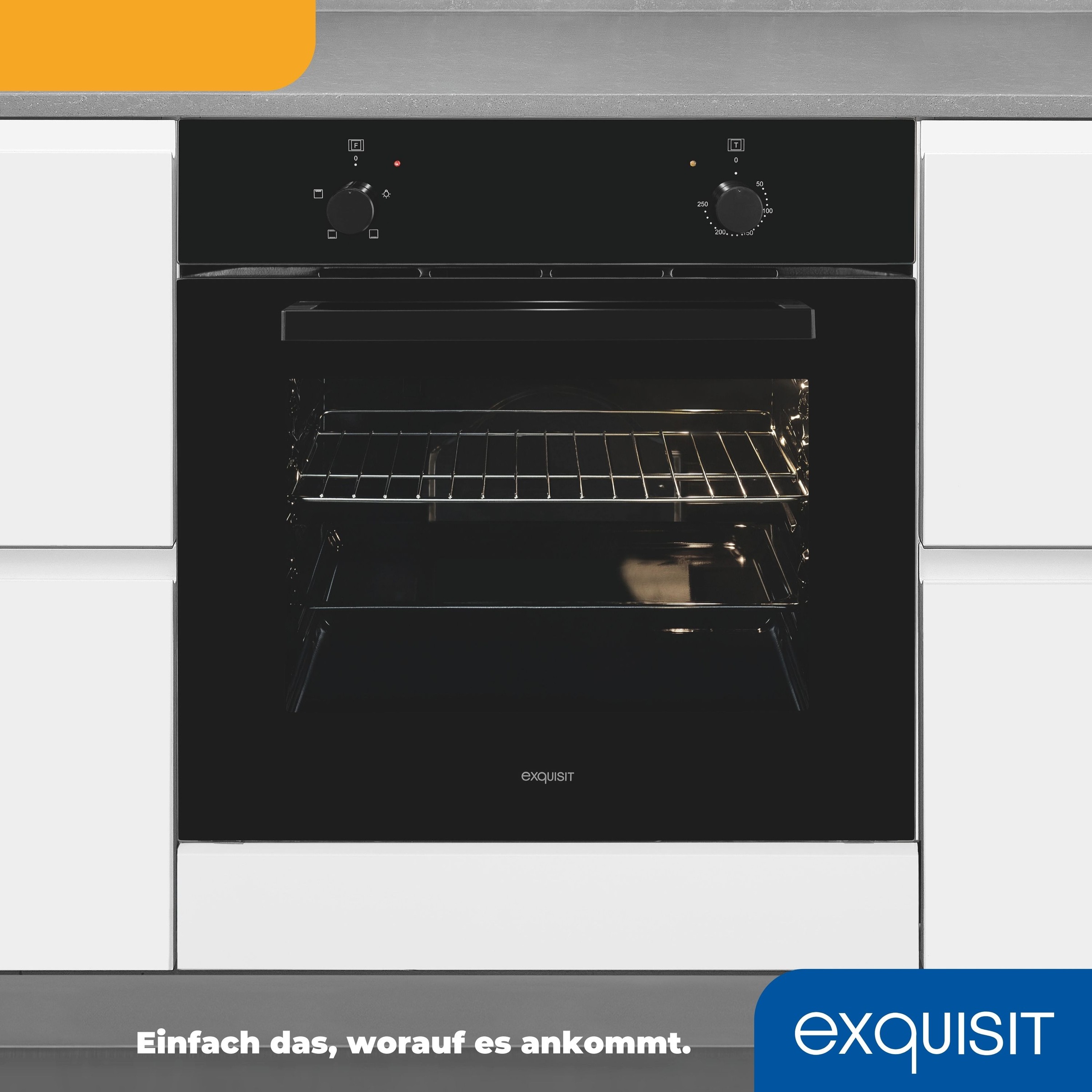 exquisit Einbaubackofen  »EBE255-020 schwarz«