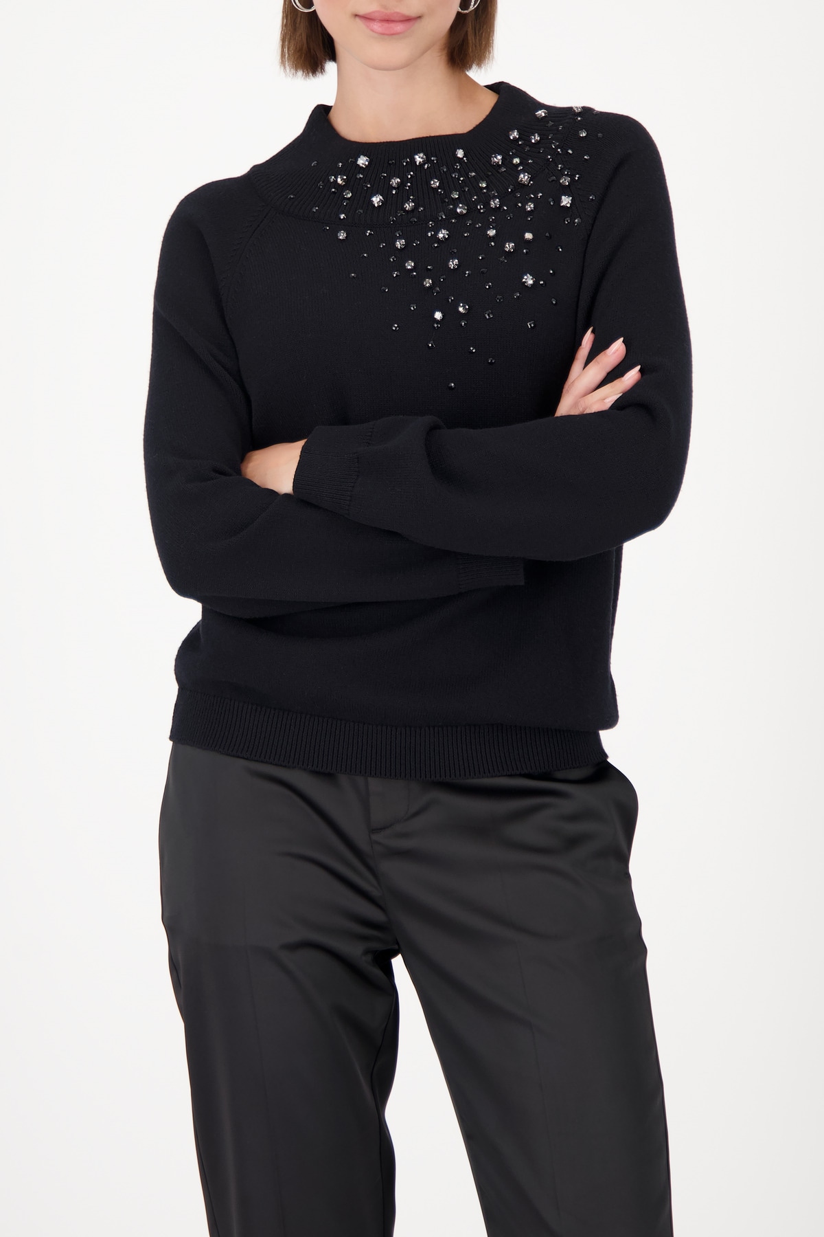 Monari Strickpullover »Pullover Schmucksteine«