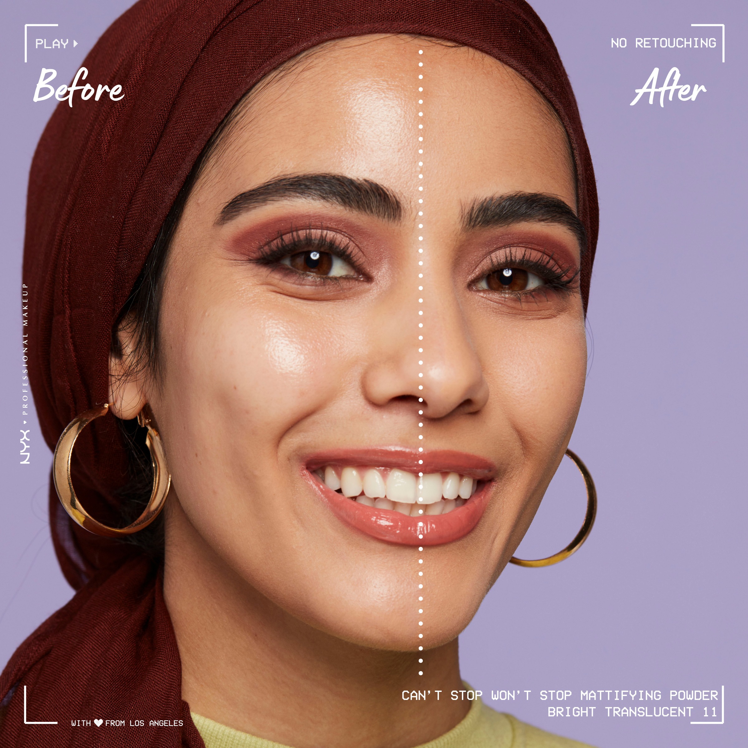 NYX Puder »Professional Makeup CSWS Mattifying Powder«, Verschmiert nicht, deckt zuverlässig, setzt sich nicht ab, mattierend.