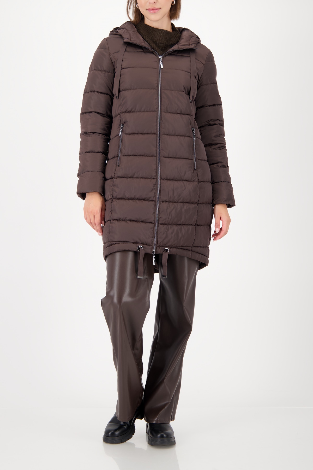 Monari Steppmantel , Regular fit mit Kapuze
