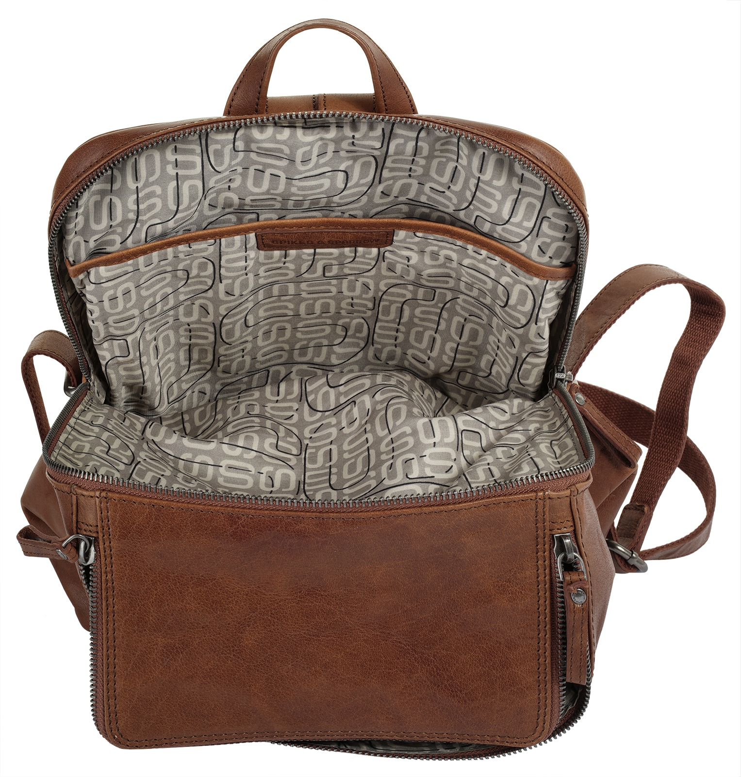 Spikes & Sparrow Cityrucksack, echt Leder