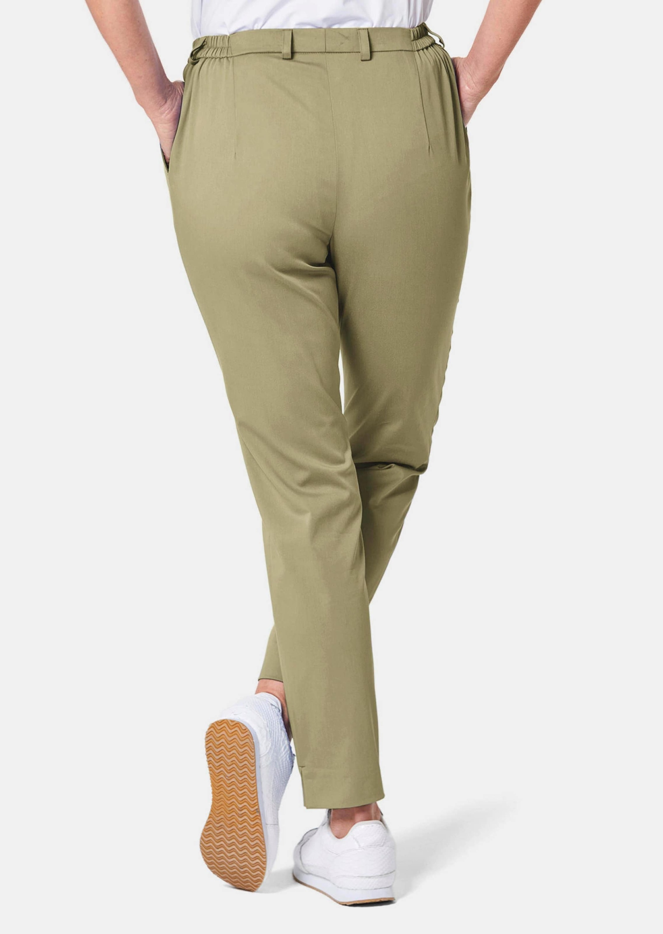 GOLDNER Stoffhose »Sportive Hose Anna aus trageangenehmen Satin«