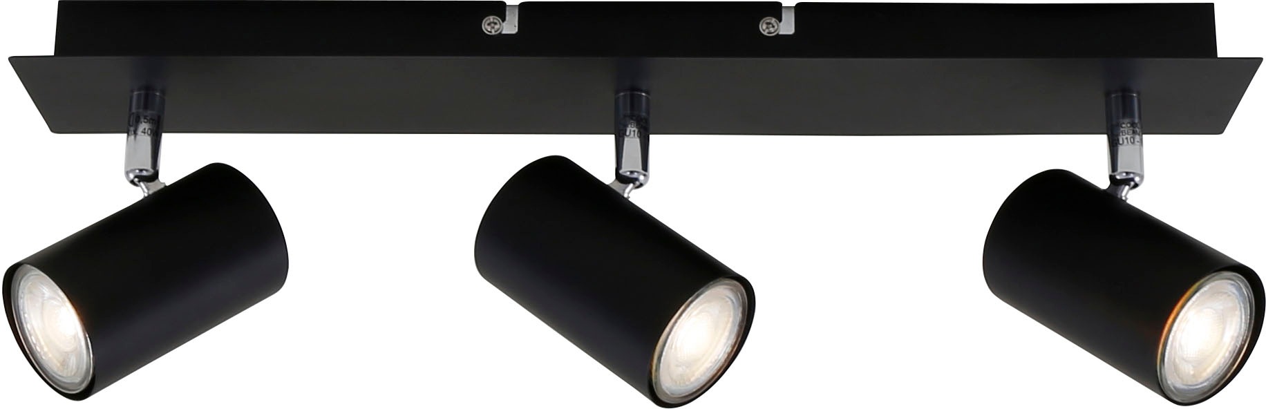 Briloner Leuchten LED Deckenspots »2857035 Run«, Deckenlampe, 45x8x12,3cm, Schwarz, max.40W, GU10, Wohnzimmer, Flur