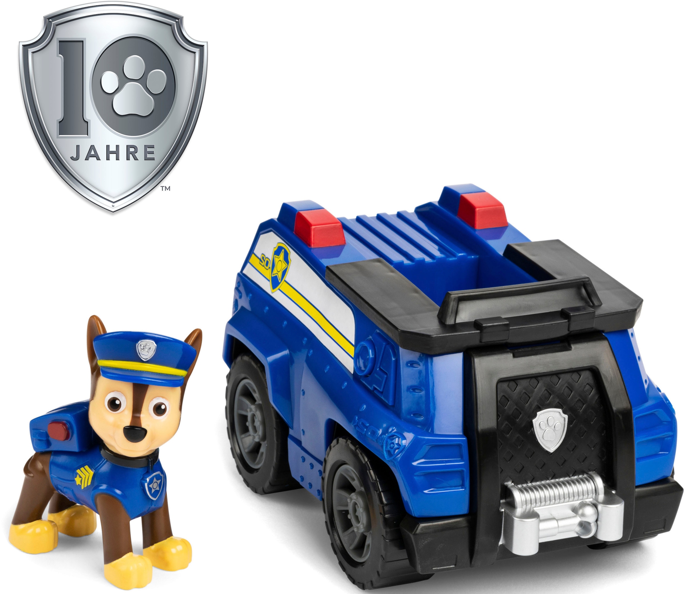 Spin Master Spielzeug-Auto »PAW Patrol, Polizei-Fahrzeug mit Chase-Figur«
