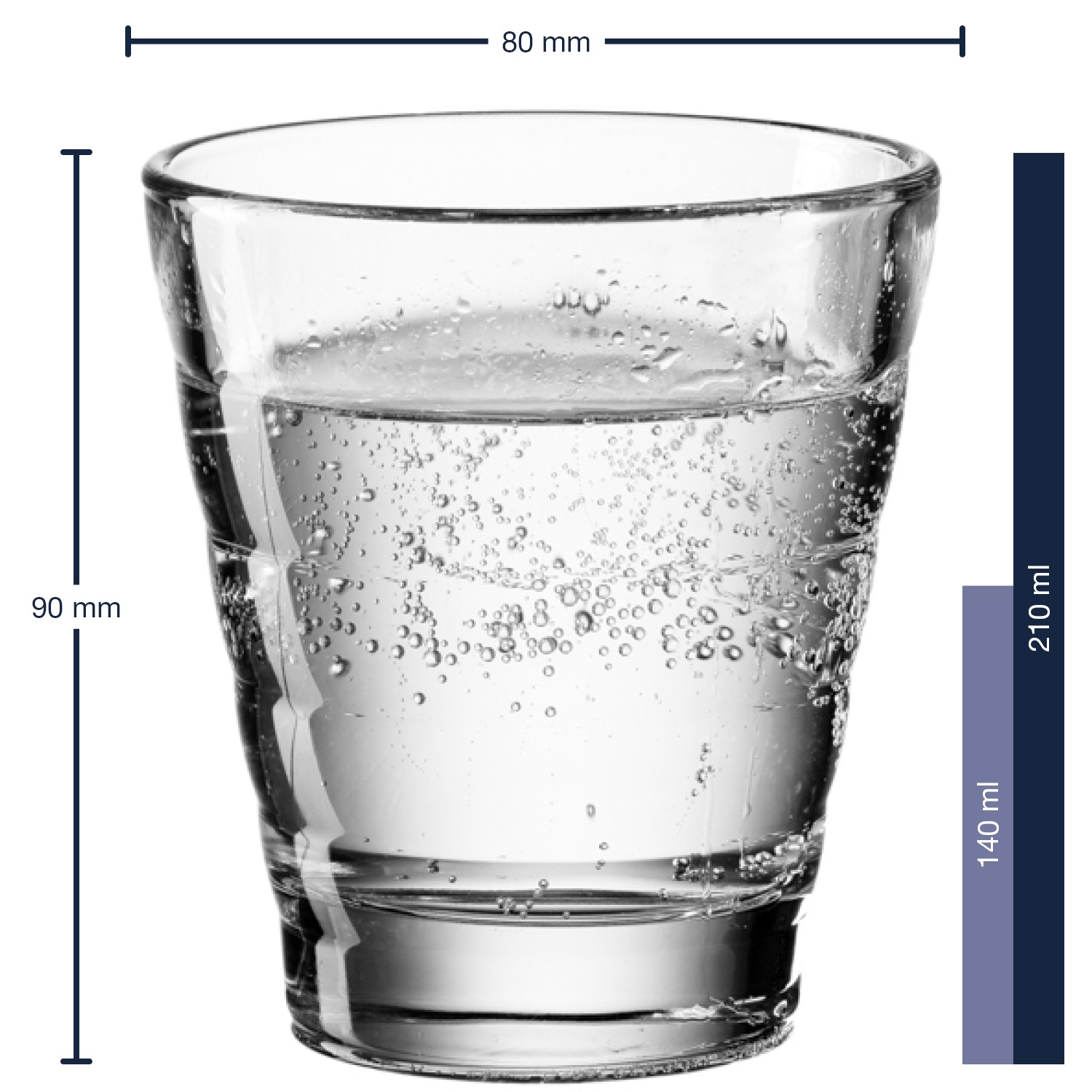 LEONARDO Gläser-Set »Onda«, (Set, 12 tlg.), je 6 kleine und große Becher
