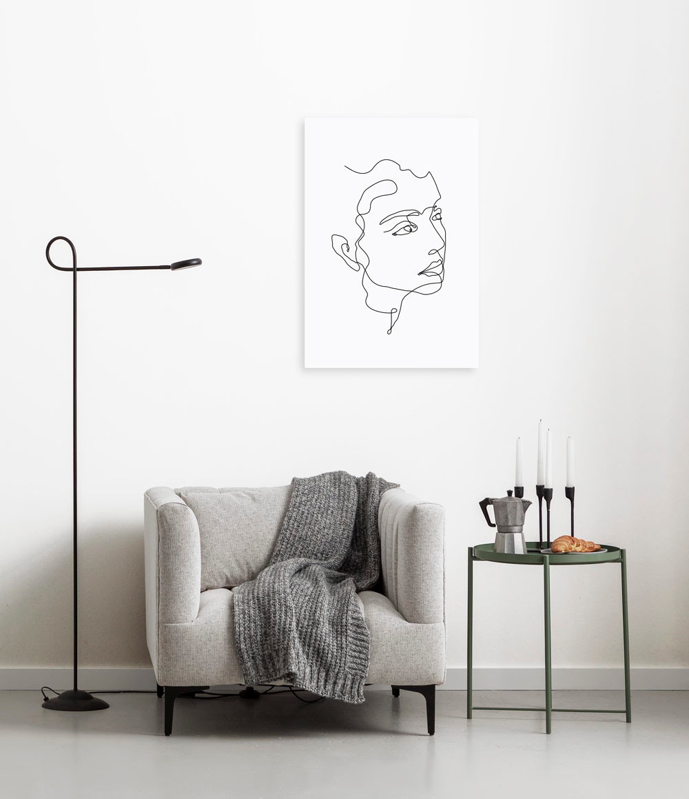Komar Leinwandbild »Sketch me«, (1 Höhe), kaufen mit Keilrahmenbild 3 cm x online Garantie | (Breite 40x60 St.), XXL Jahren