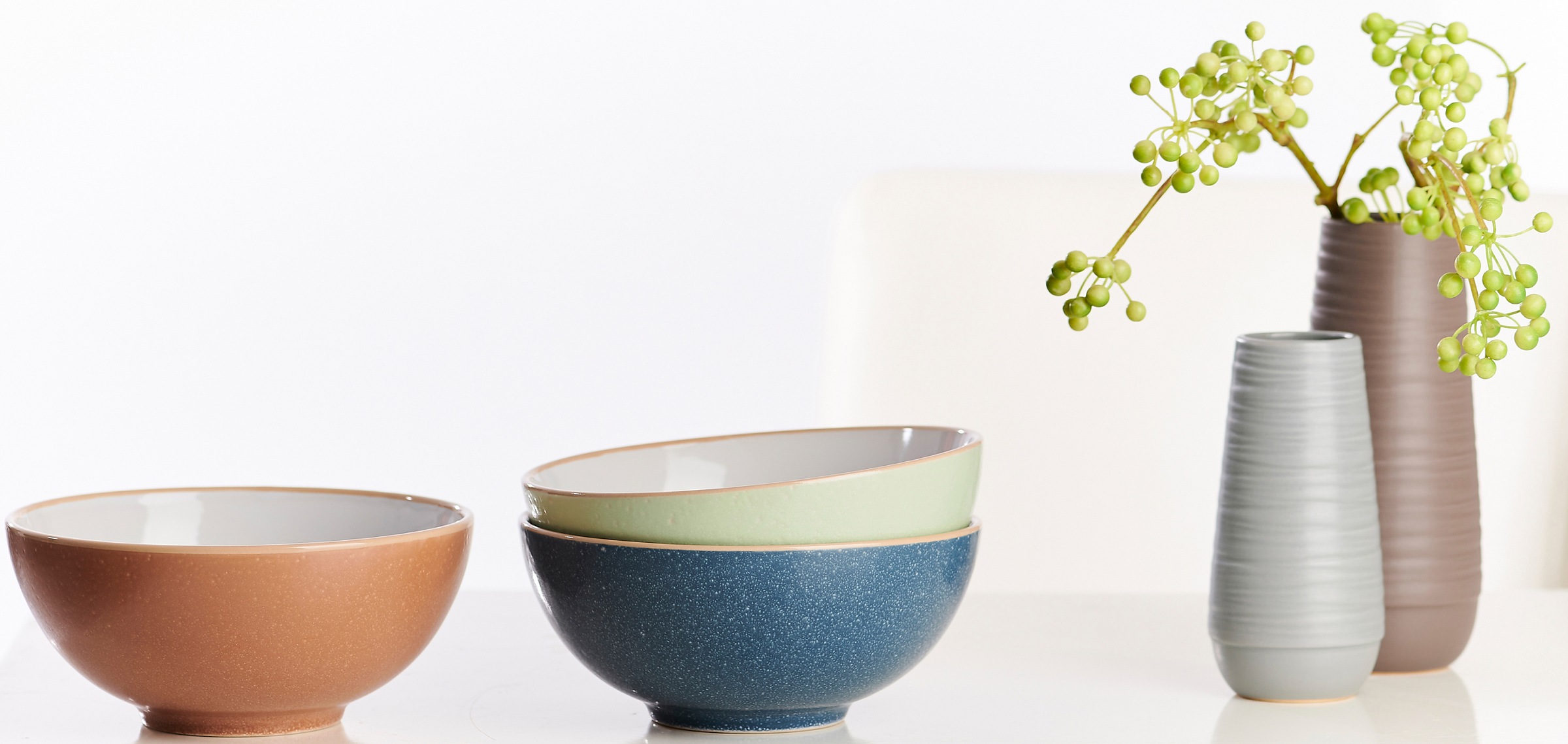 Ritzenhoff & Breker Schale »Puebla«, 2 tlg., aus Steinzeug, Buddha-Bowls, Ø 17,5 cm