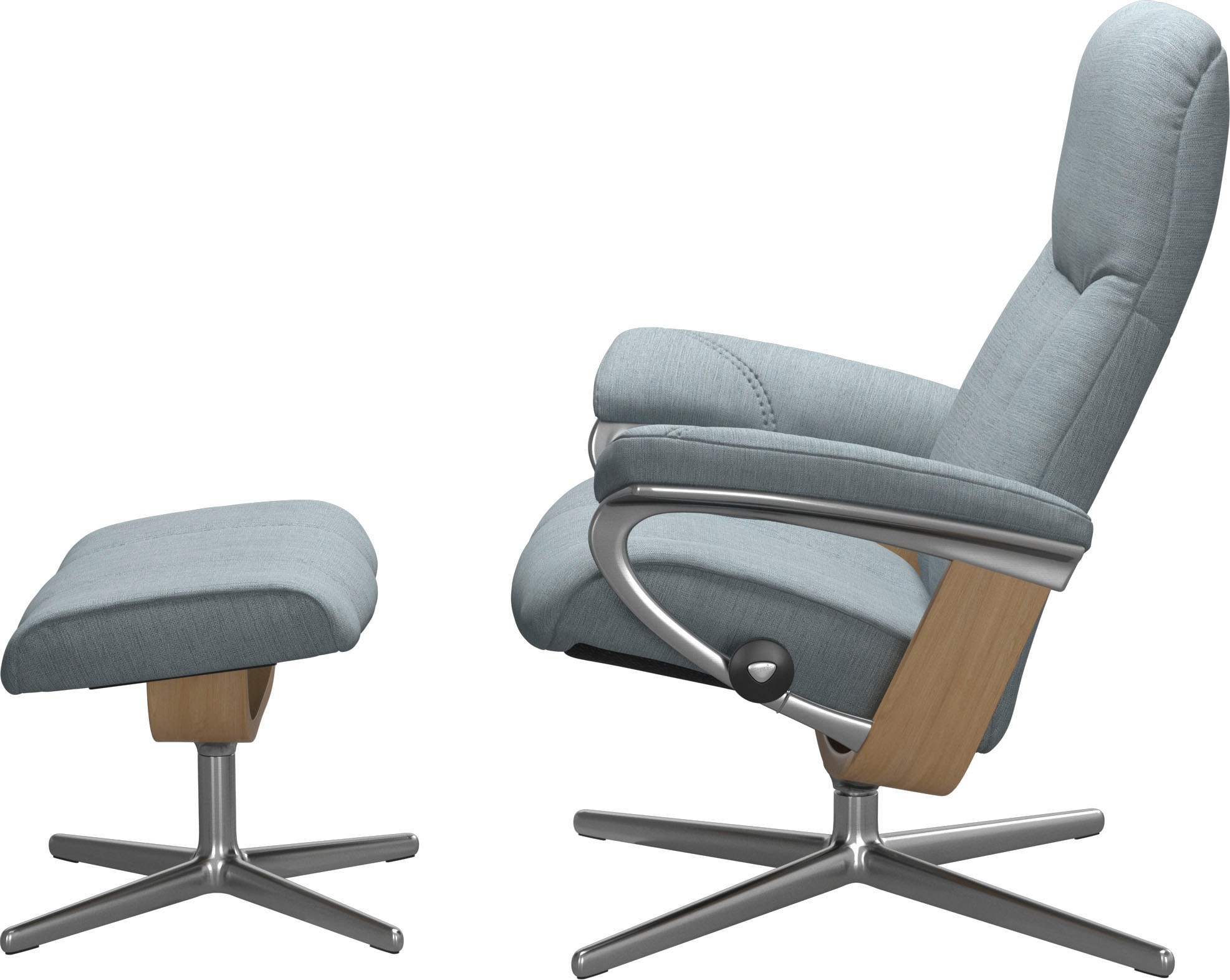 Stressless® Fußhocker »Consul«, mit Cross Base, Größe S, M & L, Holzakzent Eiche
