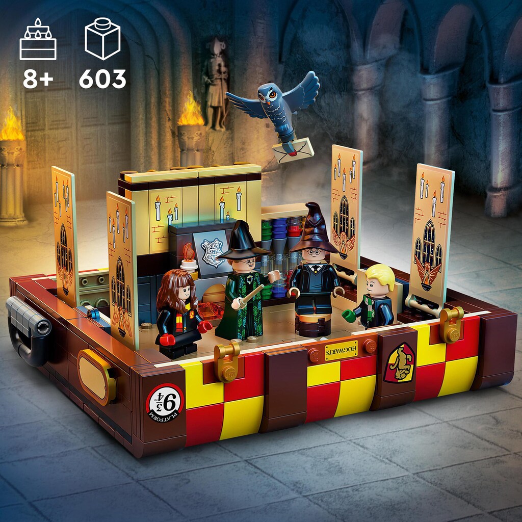 LEGO® Konstruktionsspielsteine »Hogwarts™ Zauberkoffer (76399), LEGO® Harry Potter™«, (603 St.)