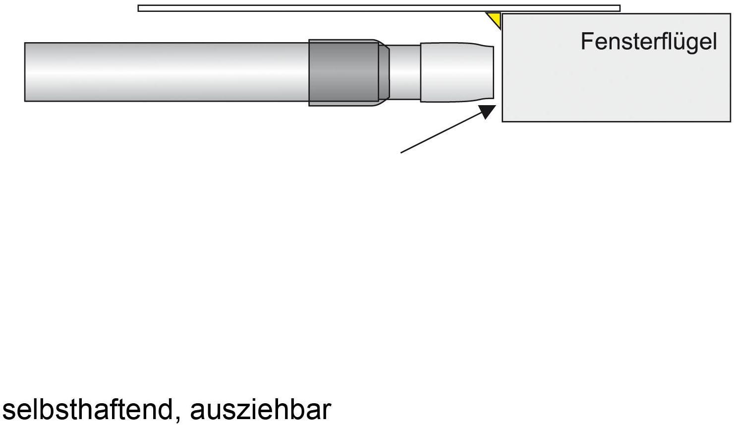 Liedeco Scheibenstange »Pin-Soft« Ø 12 mm 1 läufig-läufig ausziehbar