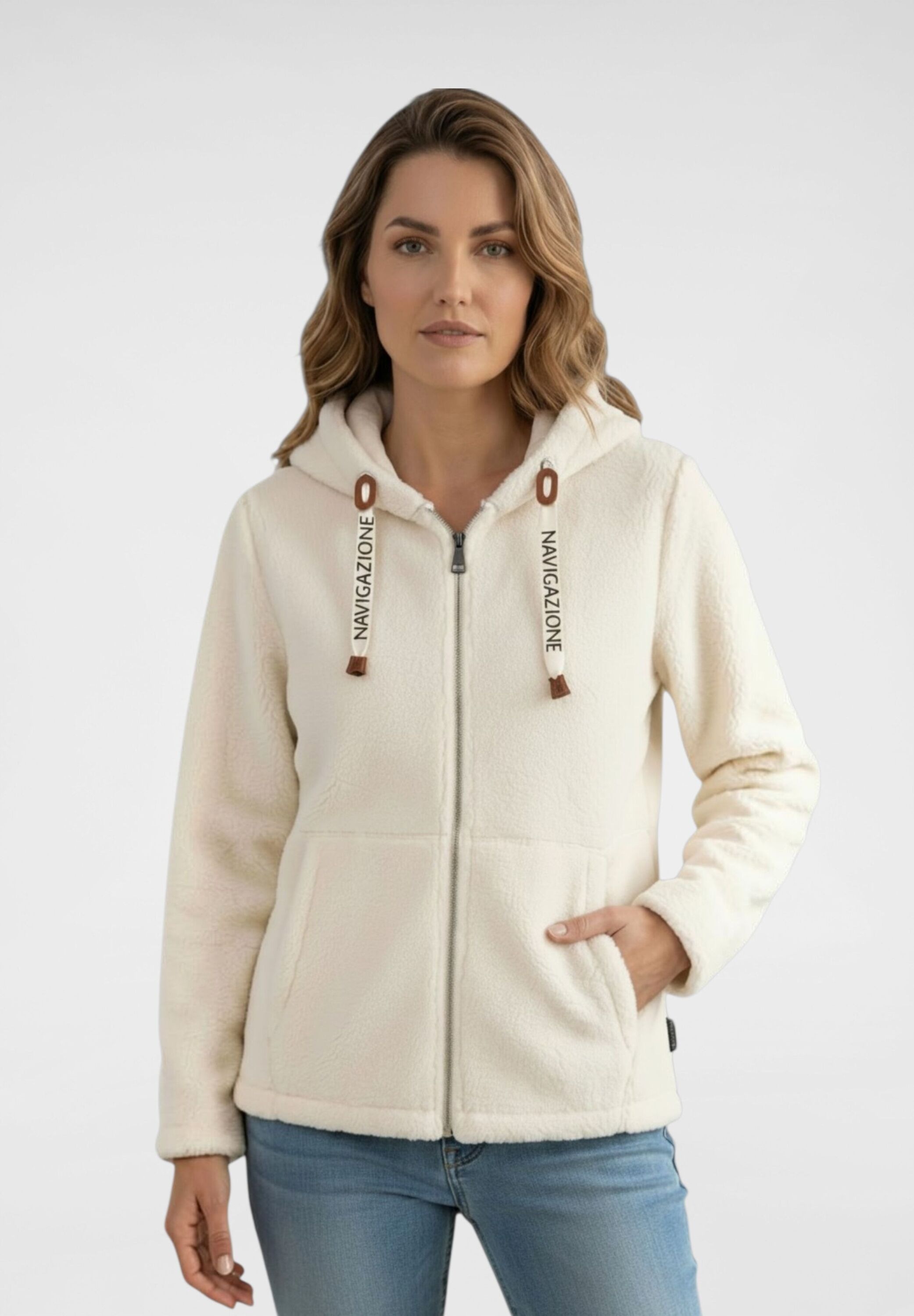 NAVIGAZIONE Sweatjacke »NAVIGAZIONE Jacke« Teddyfleece