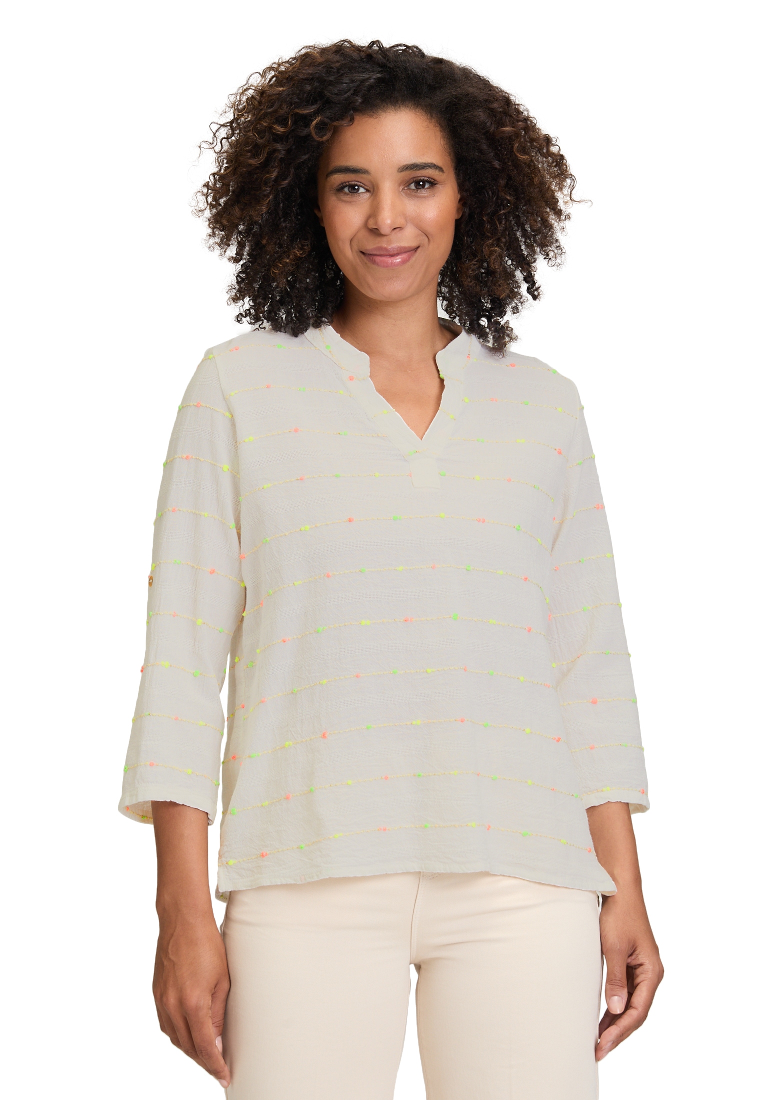 Cartoon Klassische Bluse »Casual-Bluse mit Lurexfaden«