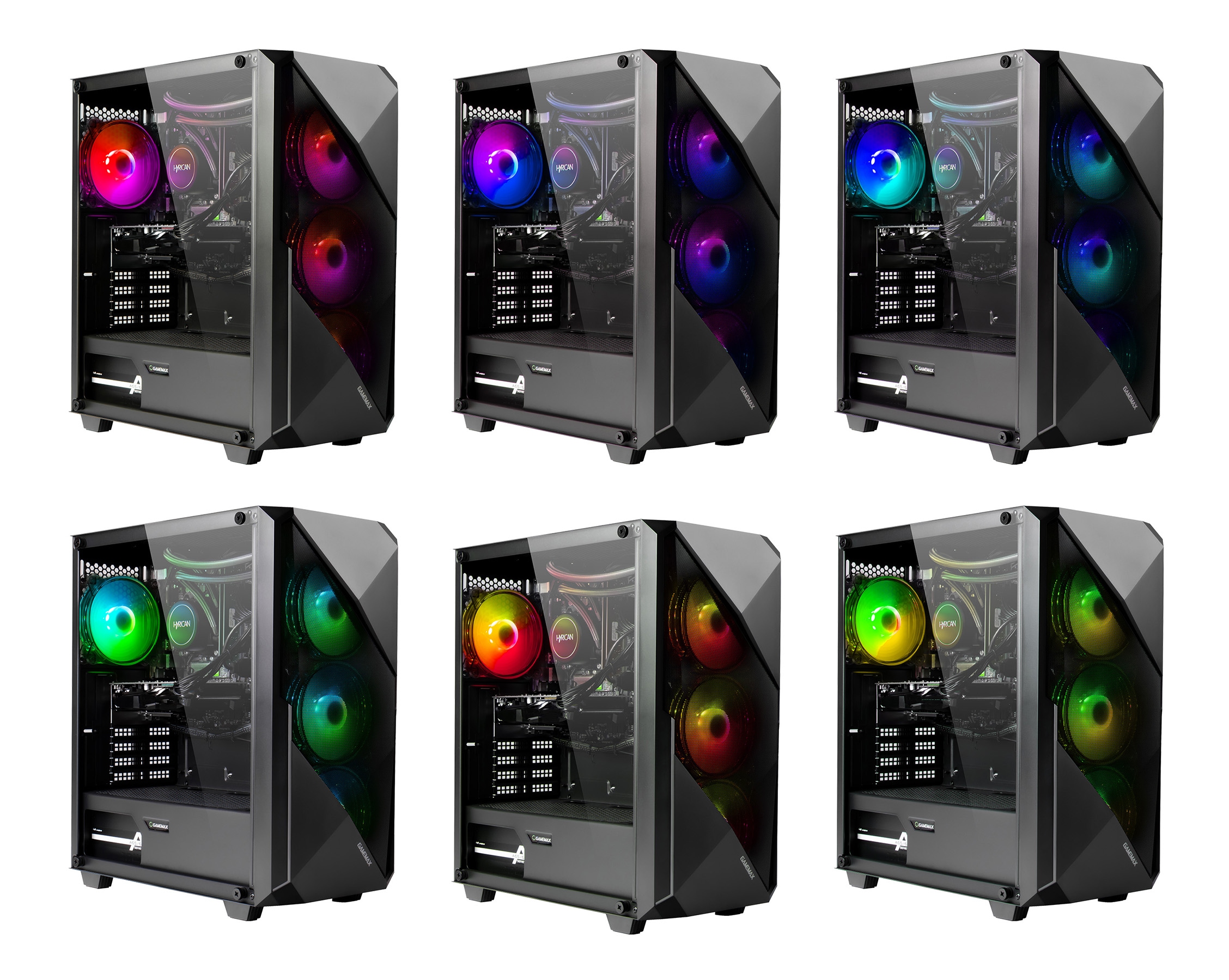 GAMEMAX Gaming-PC »Striker 8021 AMD Ryzen 7 9700X 16GB DDR5 1TB SSD RX 9070 XT« Windows 11, DDR5 RAM, Wasserkühlung