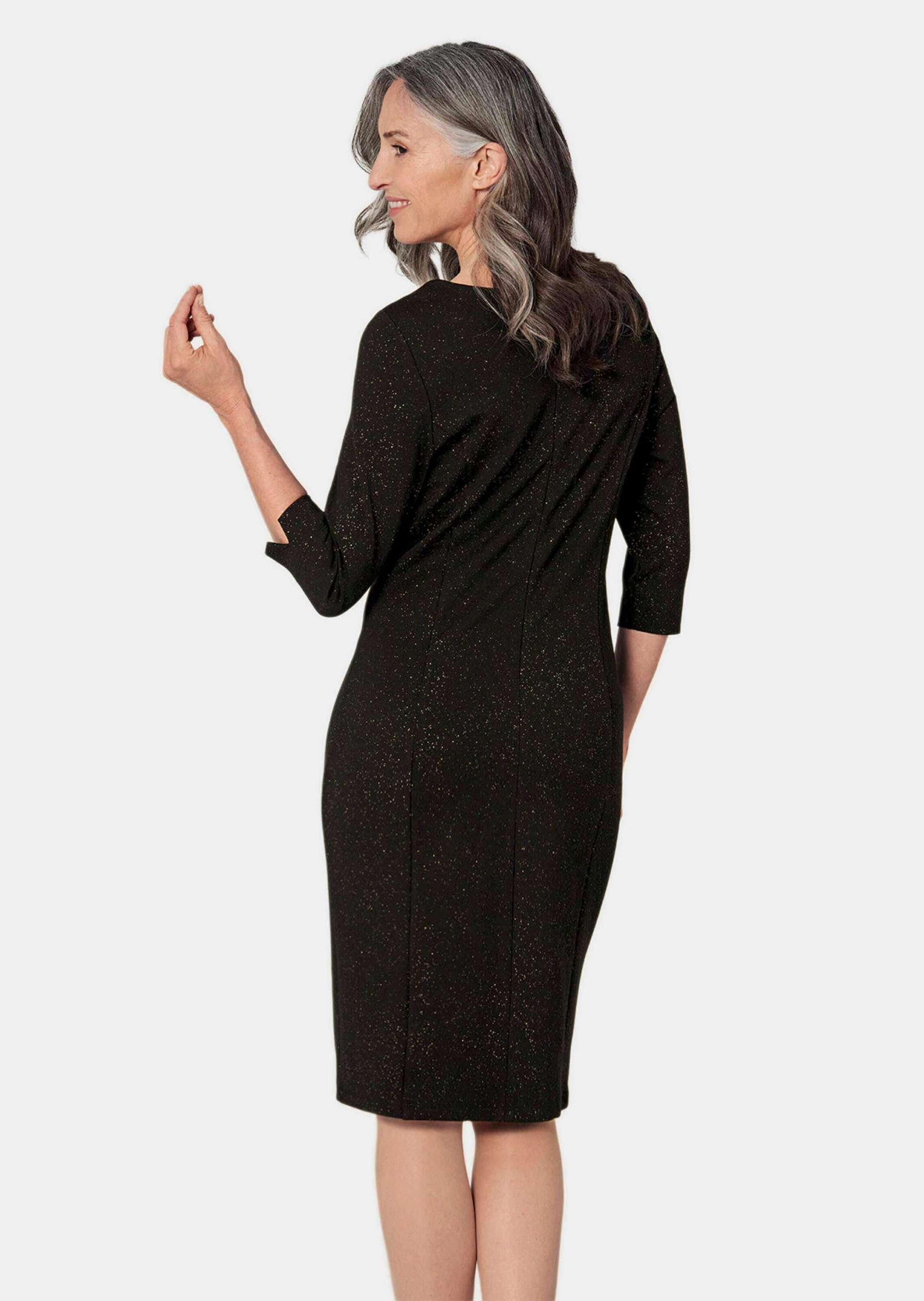 GOLDNER Abendkleid »Kleid Festliches Kleid mit Goldglanz«