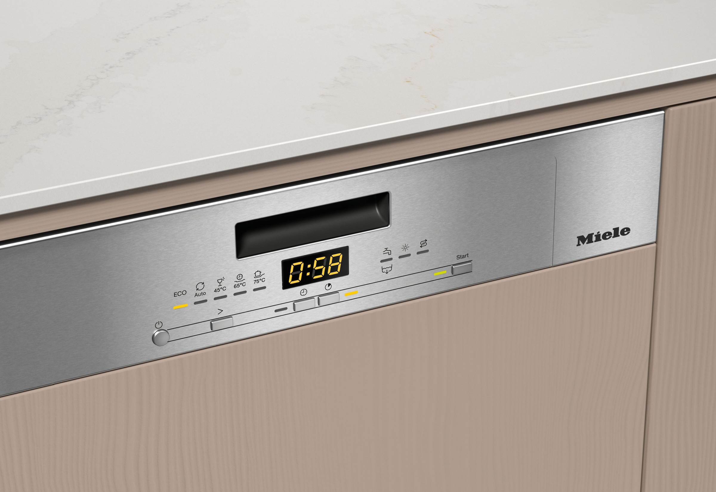 Miele teilintegrierbarer Geschirrspüler »G 5611 i Active Edelstahl CleanSteel«, 13 Maßgedecke