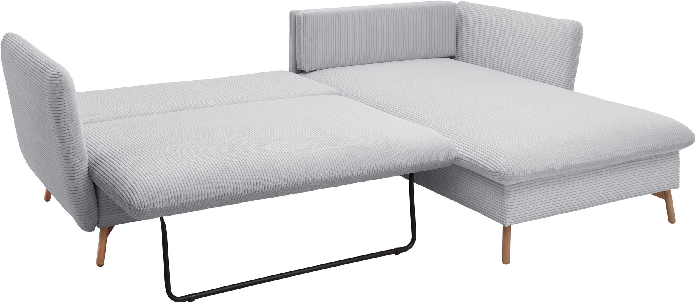andas Ecksofa »MERLE, 258 cm, L-Form, traumhafter Cord,«, mit Bettfunktion und Bettkasten, Liegefläche 224 x 139