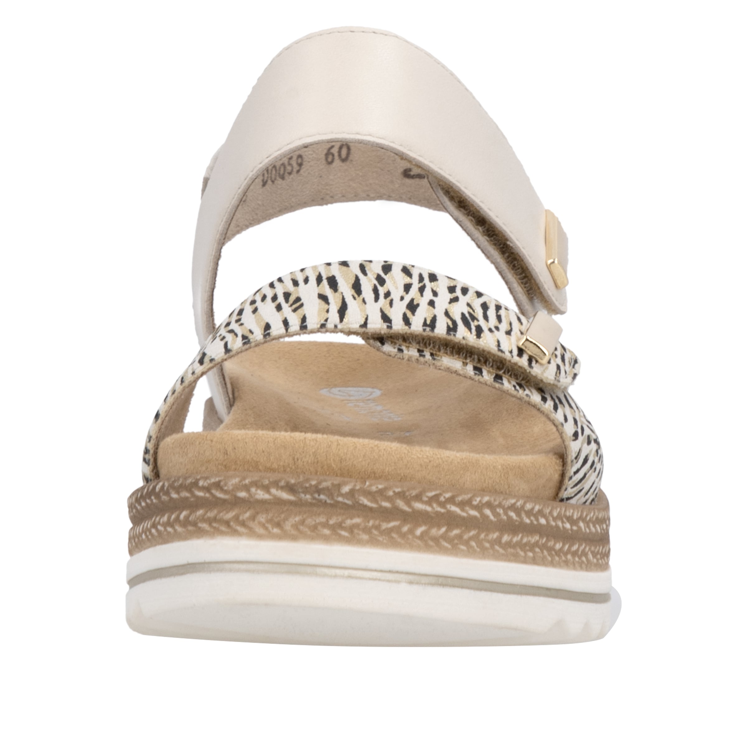 Remonte Keilsandalette  Schlupfschuh, Sommerschuh, Klett-Sandale mit weichem Fußbett