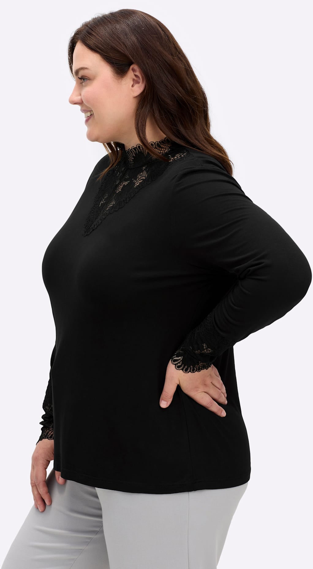 sheego by Joe Browns Stehkragenshirt »Shirt« 1 Stk.