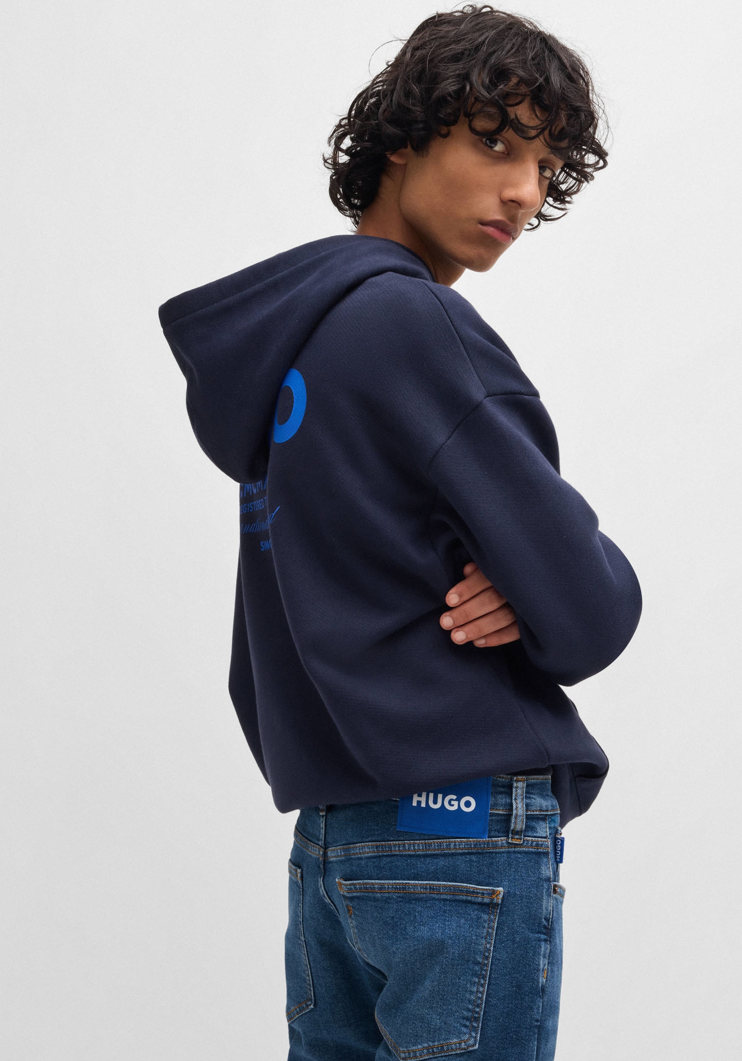HUGO Blue Slim-fit-Jeans »Zane«, mit angesetztem Bund