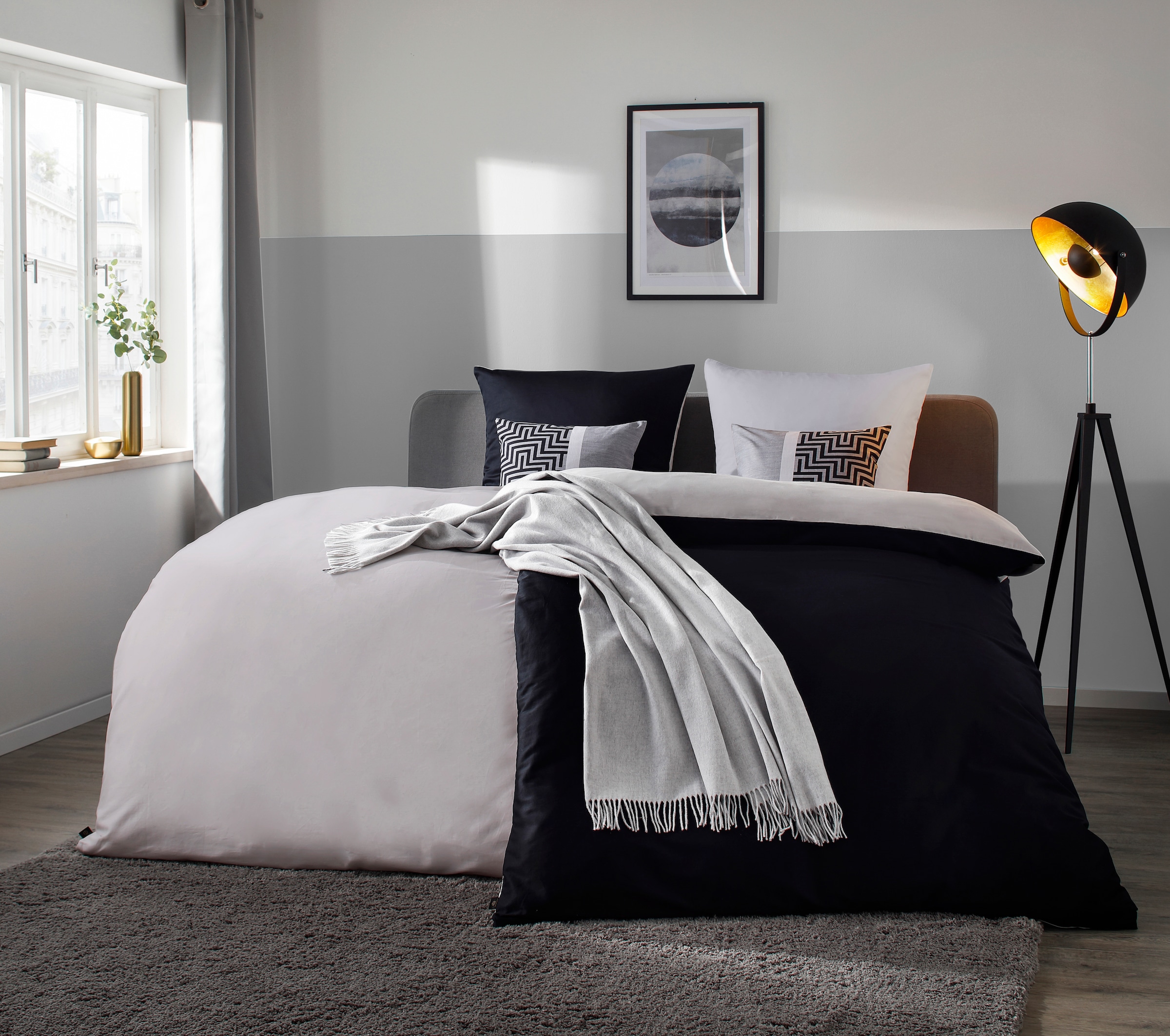 OTTO home Wohndecke "Plaid Sofia" mit tollen Fransen, Kuscheldecke