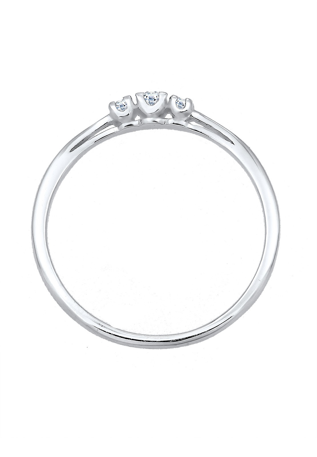 Elli DIAMONDS Verlobungsring »Ring Verlobungsring Diamant Brillantschliff (0.06 ct) 925 Sterling Silber«
