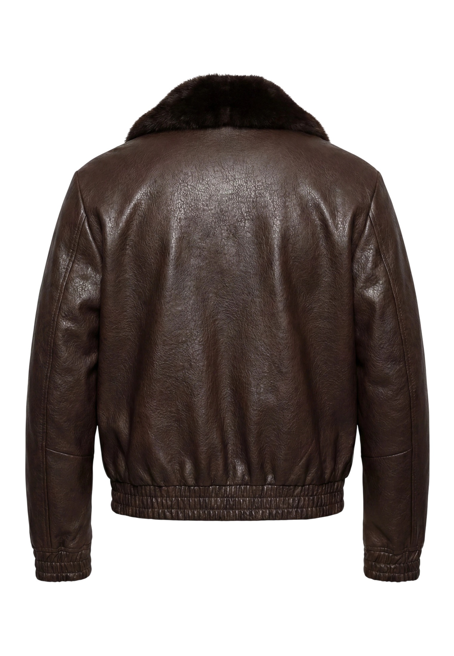 Zero Lederimitat-Blazer »Kunstleder-Jacke mit Kunstfellkragen«