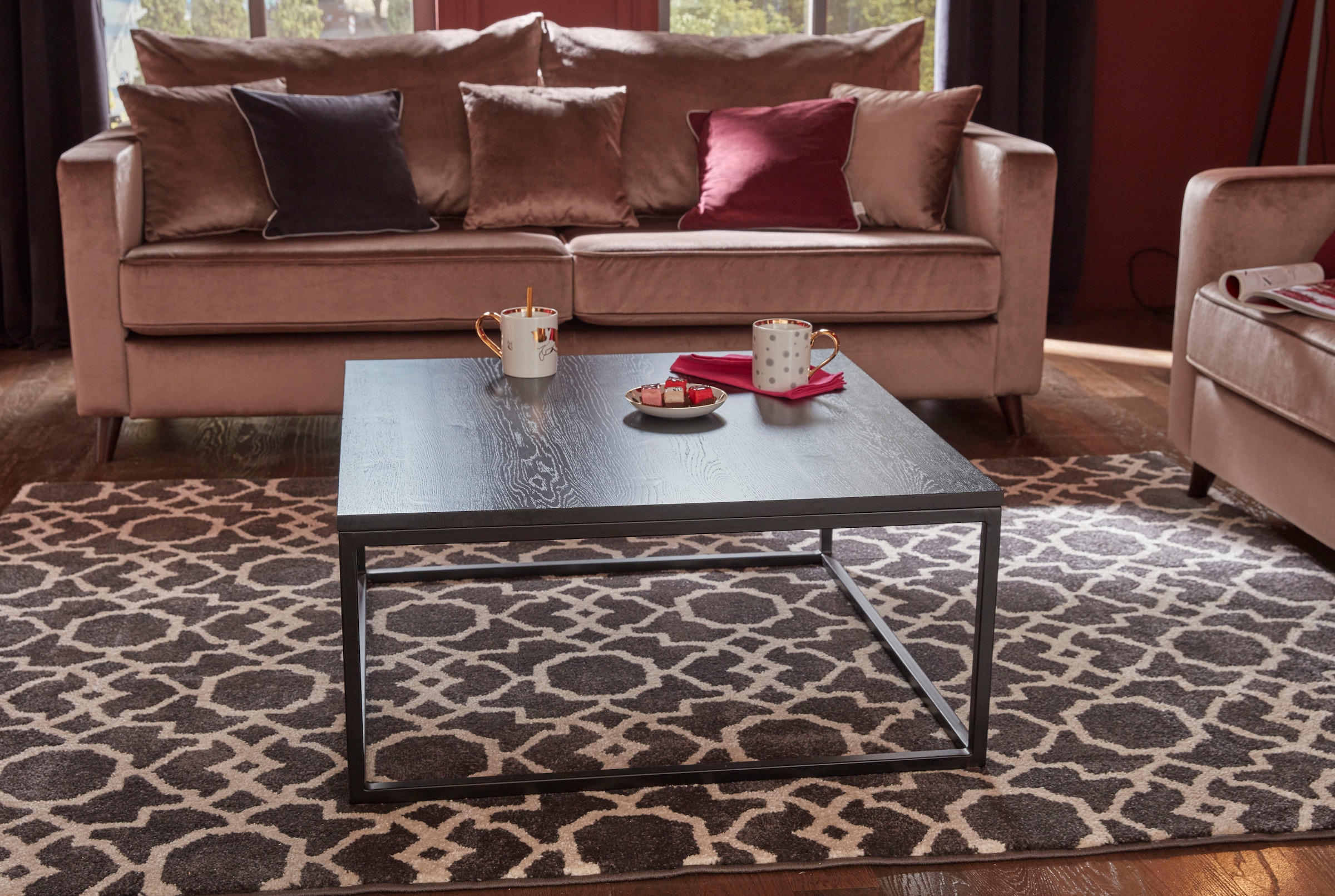 Guido Maria Kretschmer Home&Living Couchtisch »Voorst«, aus massiver Eiche und Metallgestell