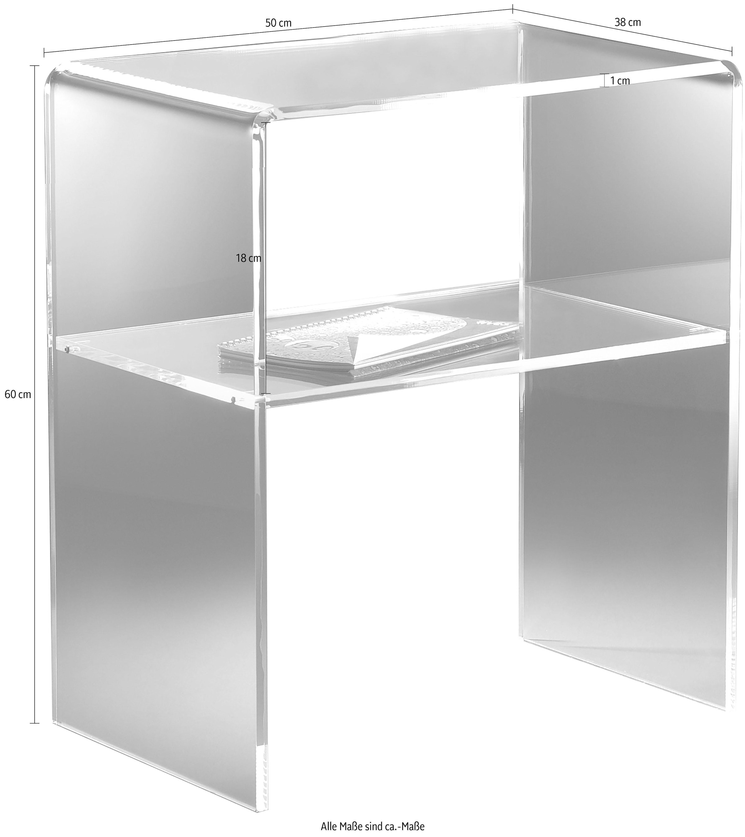 Places of Style Couchtisch »Remus«, mit Ablagefach aus Acrylglas