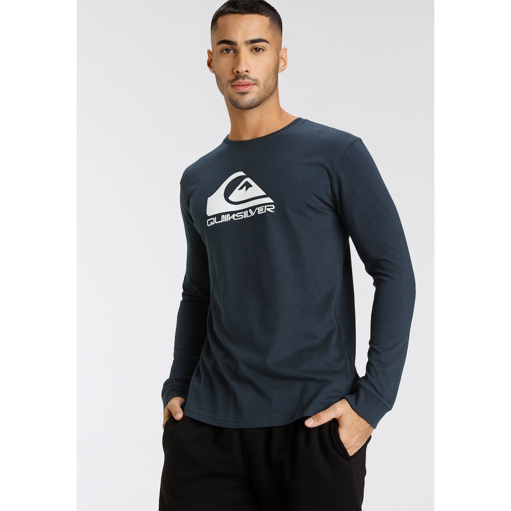 Quiksilver Langarmshirt »Herren Doppelpack mit Logodruck«, (Packung, 2 tlg.)