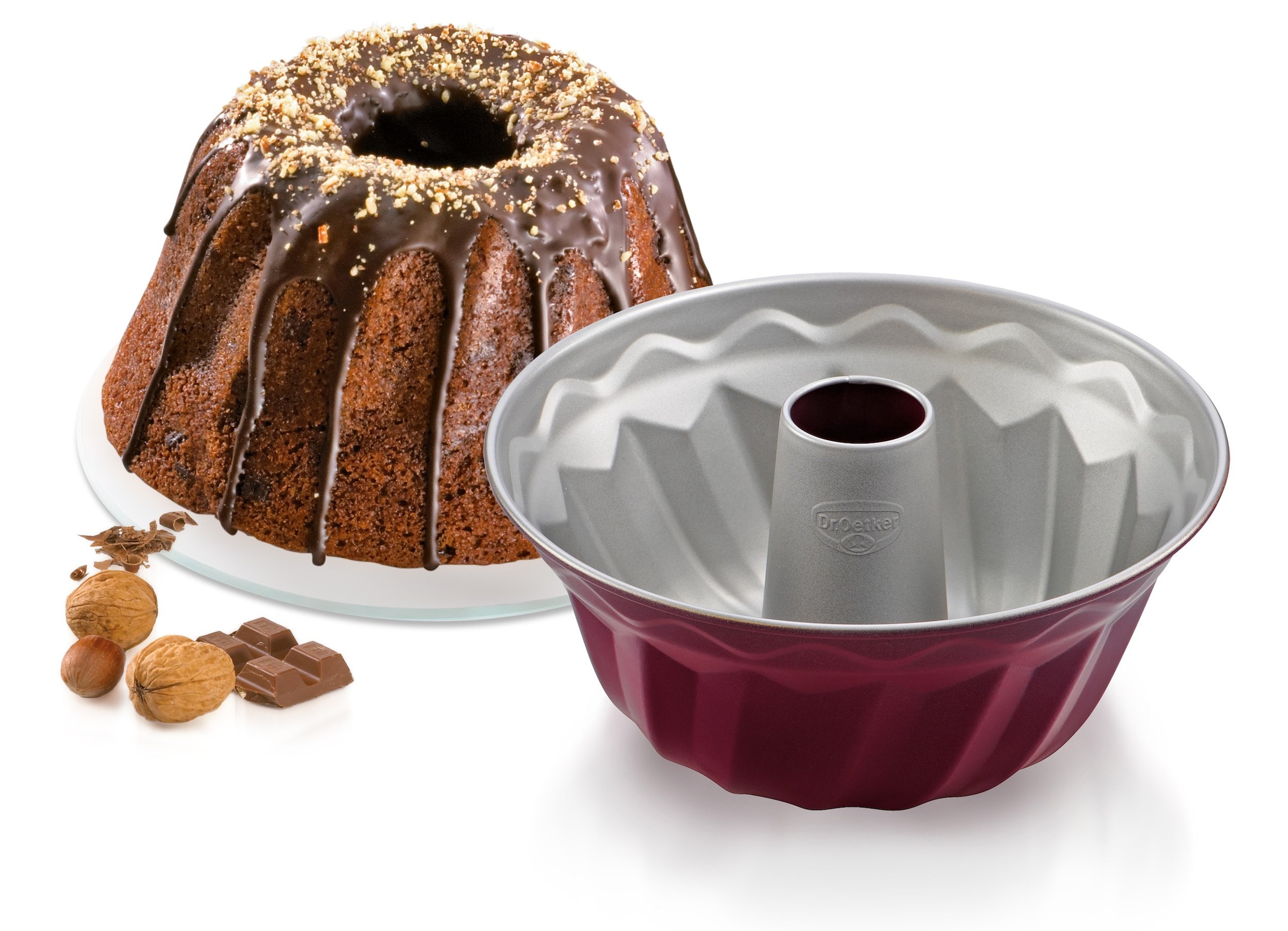 Dr. Oetker Gugelhupfform »Back-Liebe Bicolor, Ø 22 cm, Premium Stahlblech«