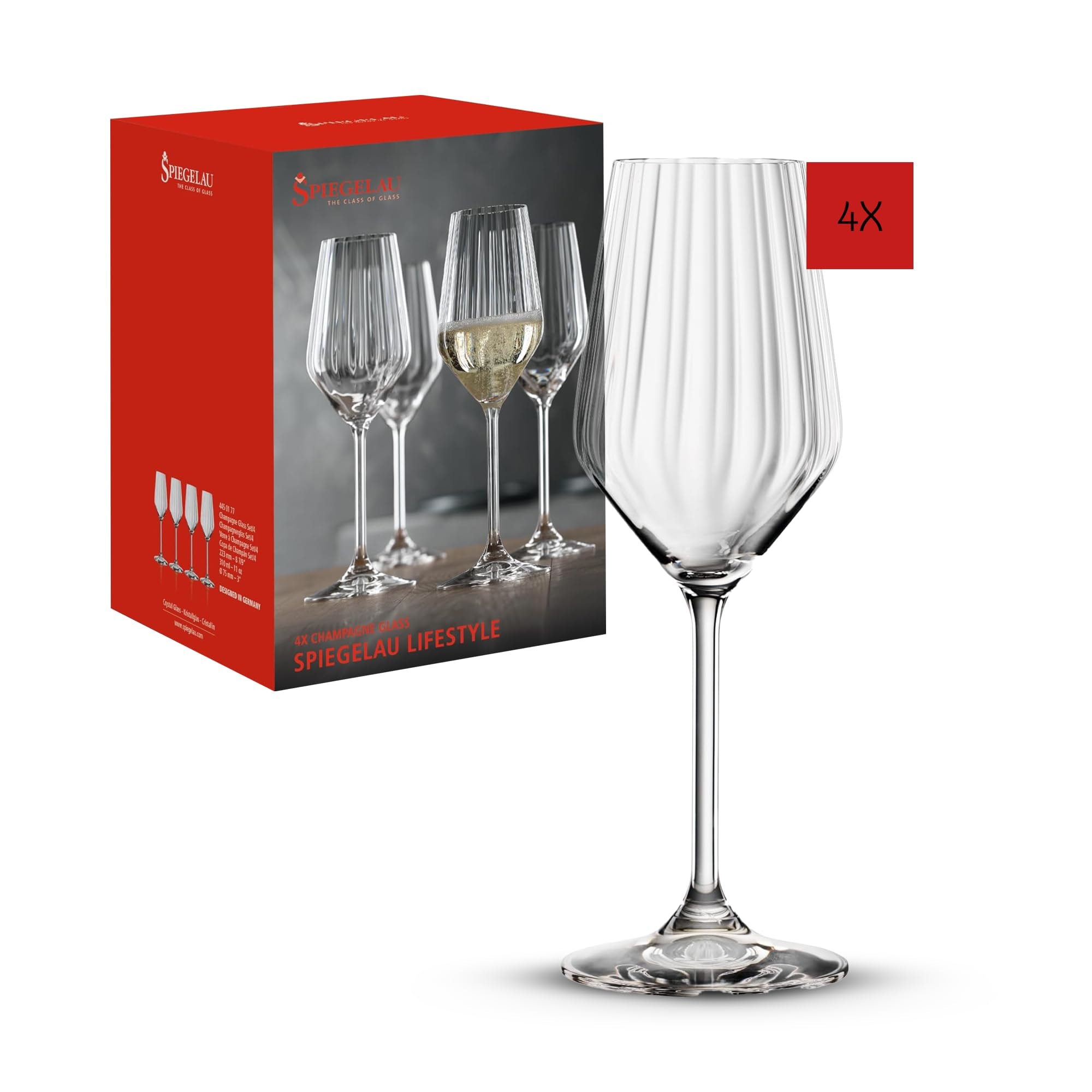 SPIEGELAU LifeStyle Champagnerglas 4er