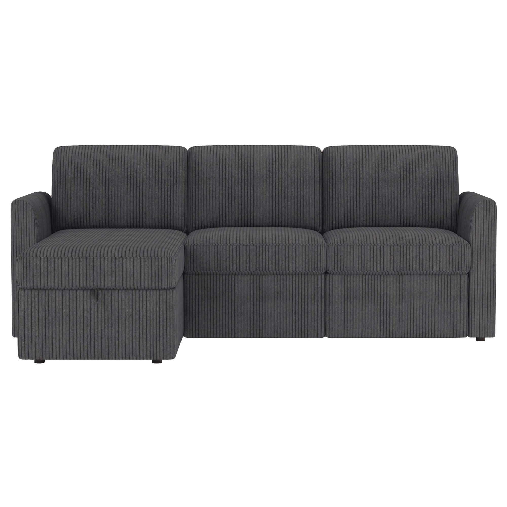 Dorel Home Ecksofa »NORDHUS, L-Form, 200 cm, Recamiere rechts/links montierbar« mit Stauraum, softer Cord-Bezug