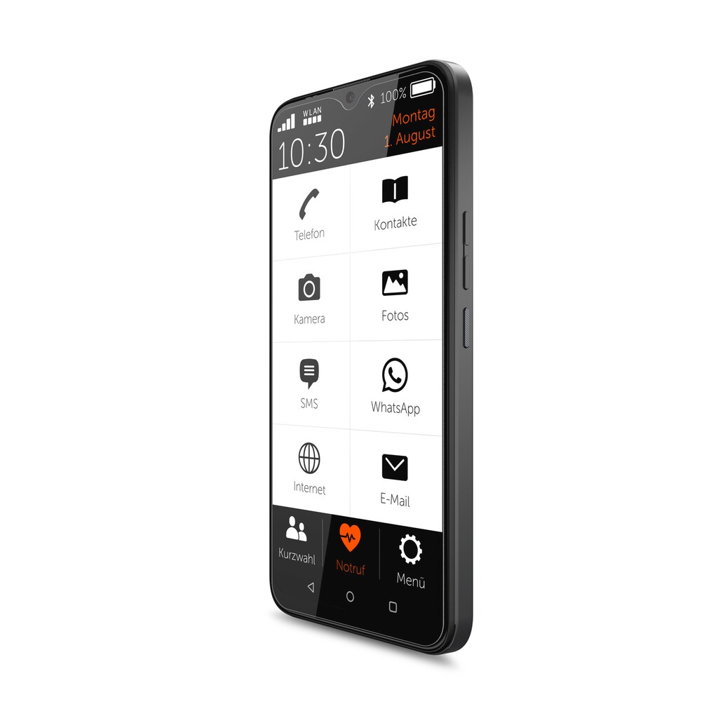Gigaset Smartphone »GS5 Senior«, Grau, 16 cm/6,3 Zoll, 64 GB Speicherplatz, 48 MP Kamera