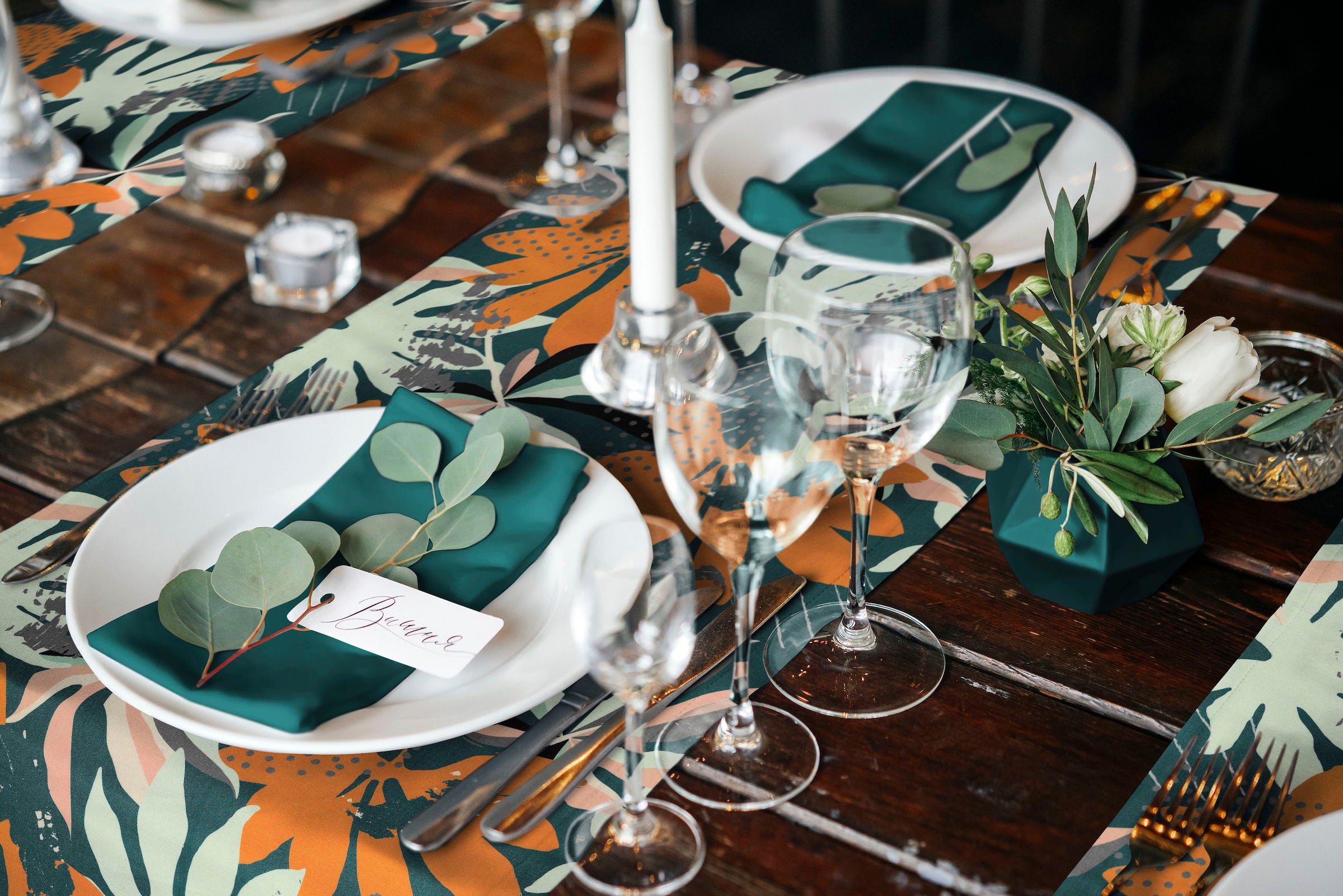 Adam Tischläufer »Jungle« GOTS organic,zertifiziert durch CERES 0242Made in Germany