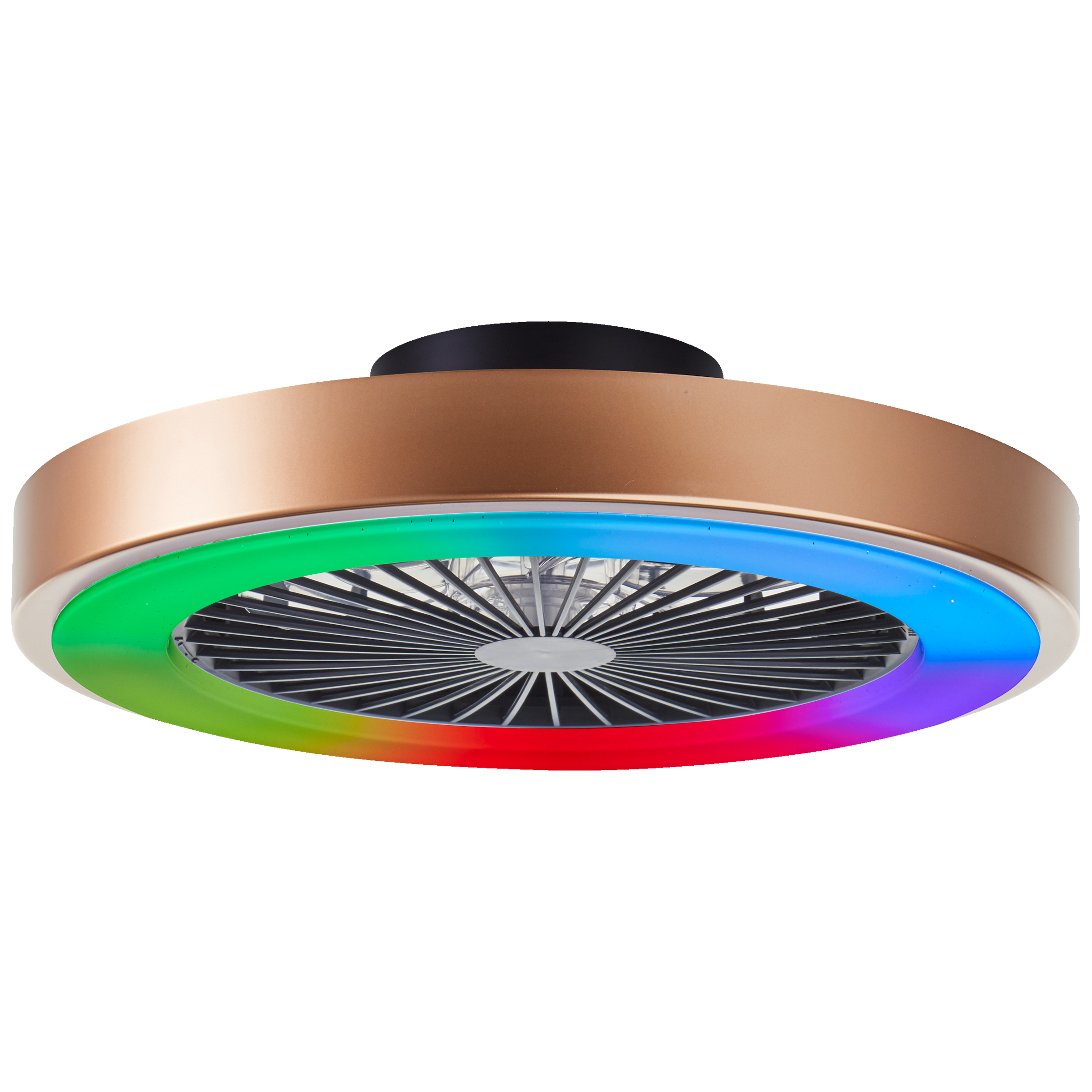 Brilliant LED Deckenleuchte »Slimline« 1 Stk. RGB | warmweiß - kaltweiß LED Deckenleuchte, Ventilator, ICRGB, CCT, 49 cm, 4700 lm, 3000-6500 K