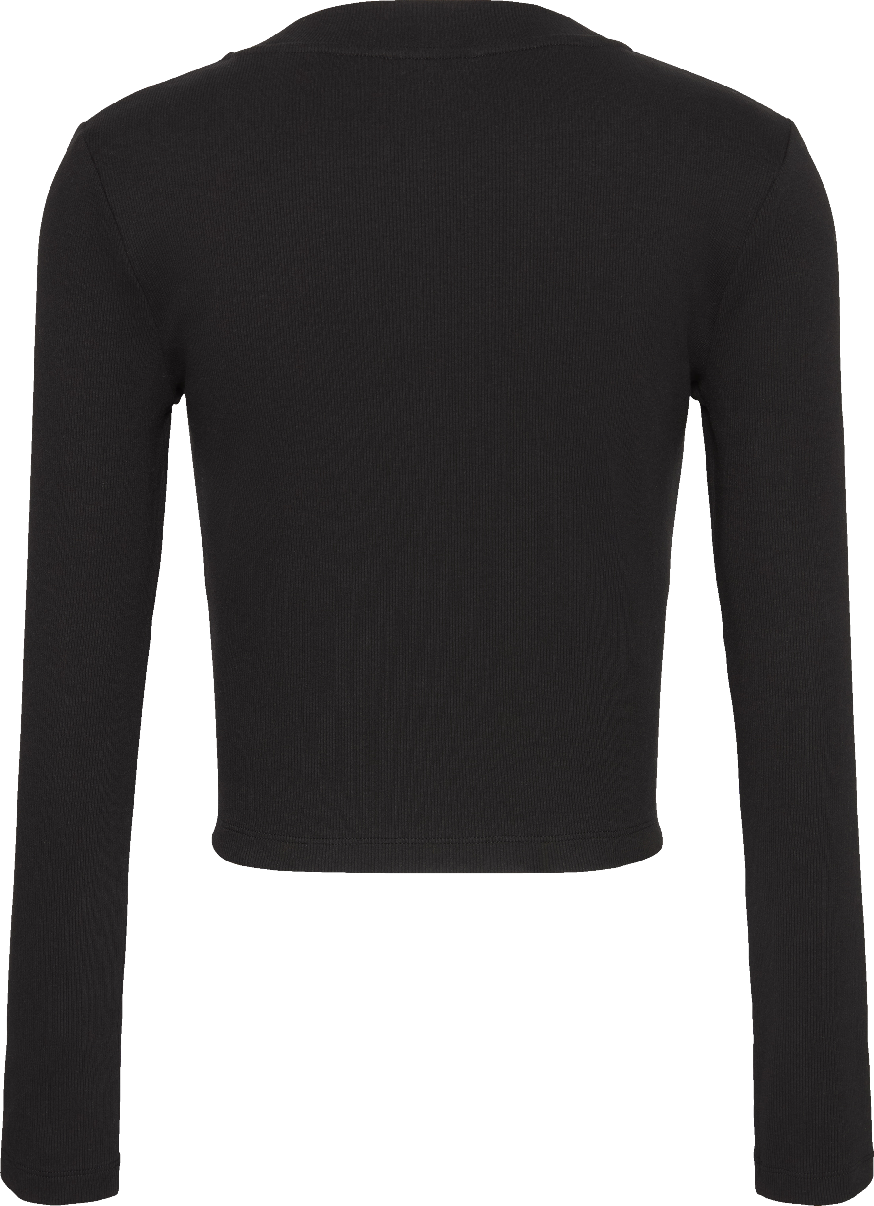 Calvin Klein Jeans Langarmshirt Rundhalsausschnitt, figurbetonte Passform, Logodruck