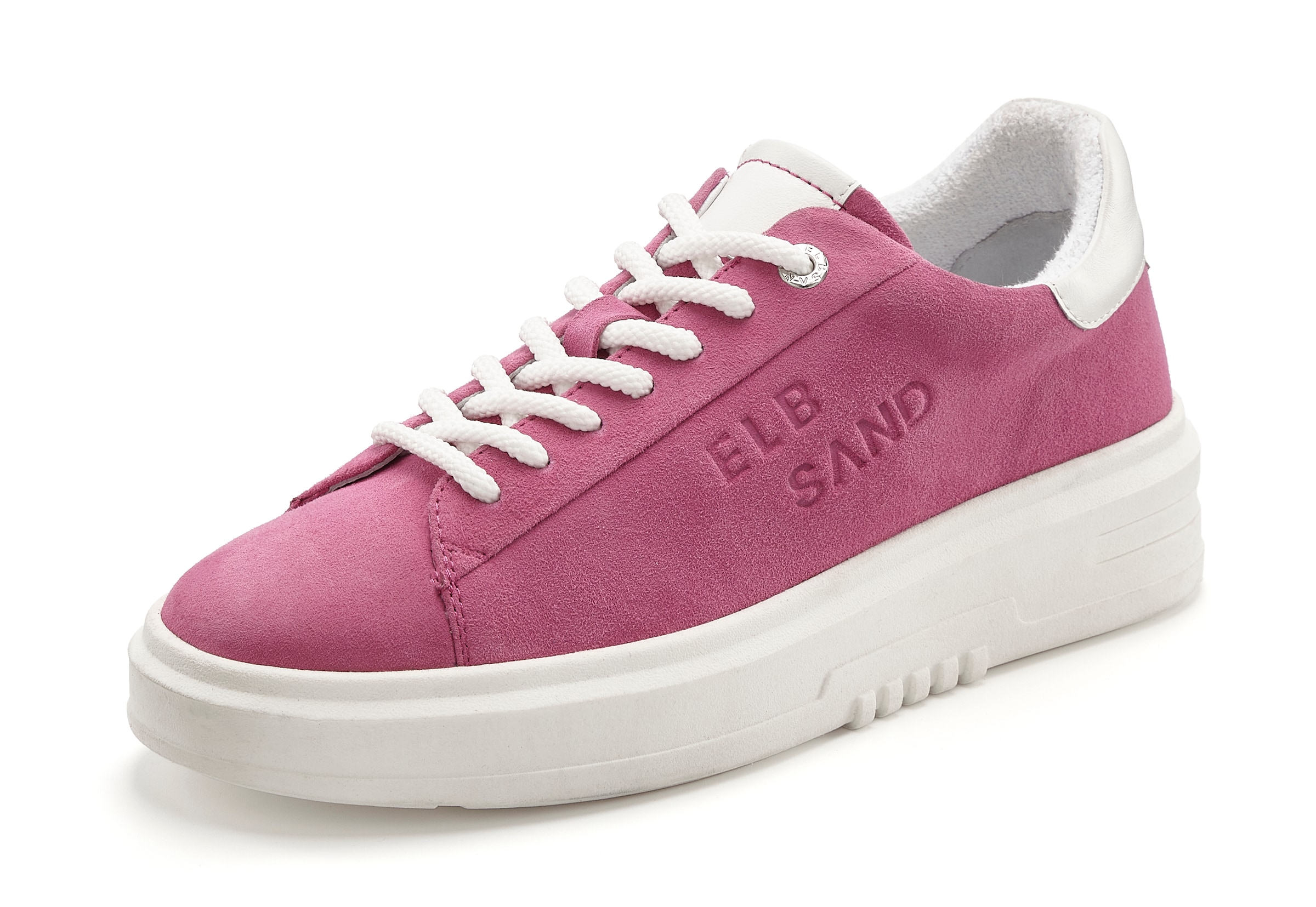 Elbsand Sneaker »Schnürschuh«, Schnürhalbschuh,Freizeitschuh aus Leder mit modischer Plateausohle