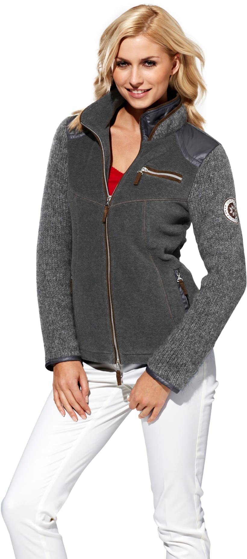 heine Shirtjacke »Sweatjacke«, (1 tlg.)