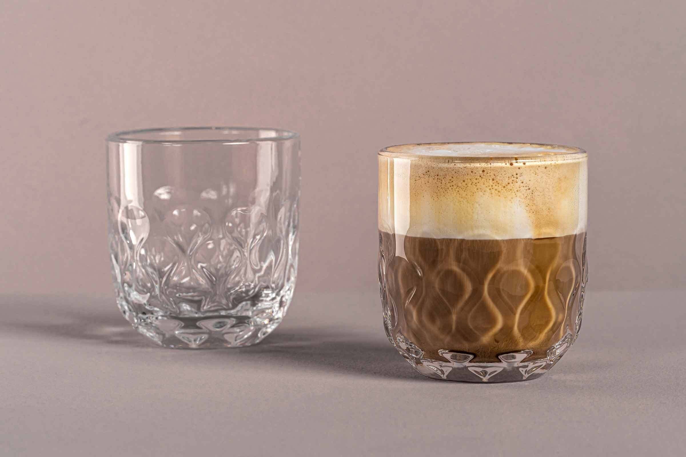 LEONARDO Latte-Macchiato-Glas »Kaffeegläser (2) Gocce 220 ml 6er Set transparent«