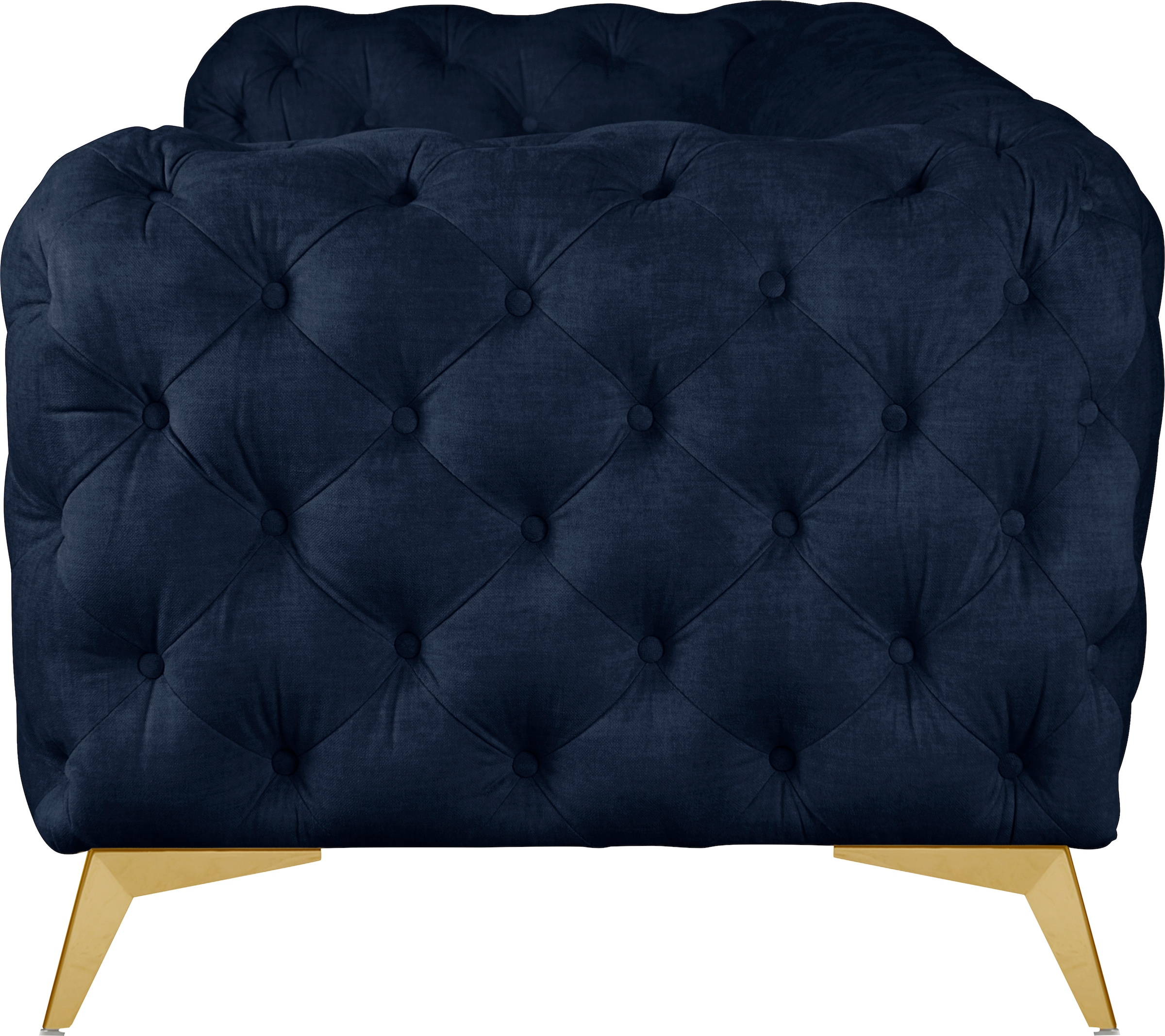 Leonique Chesterfield-Sofa »Glynis«, aufwändige Knopfheftung, moderne Chesterfield Optik, Fußfarbe wählbar