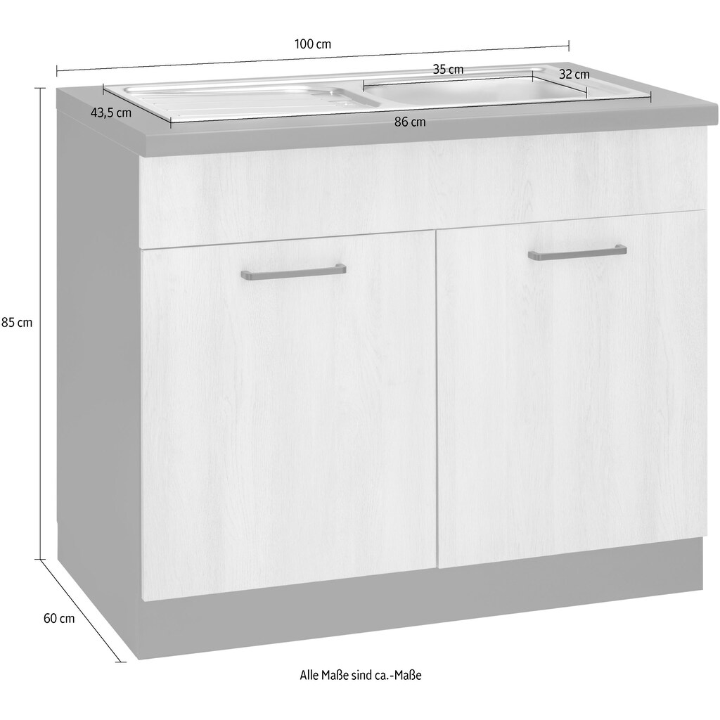 wiho Küchen Spülenschrank »Esbo«