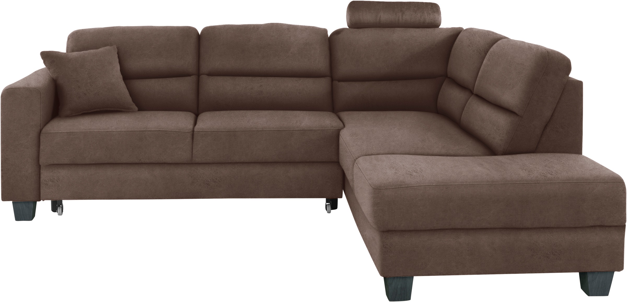 TRENDMANUFAKTUR Ecksofa »Chamber, zeitlos und modern, hoher Sitzkomfort, L-Form«, wahlweise mit Schlaffunktion