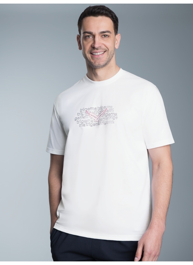 Trigema T-Shirt »TRIGEMA T-Shirt mit Logo-Print« 1 Stk. tlg.