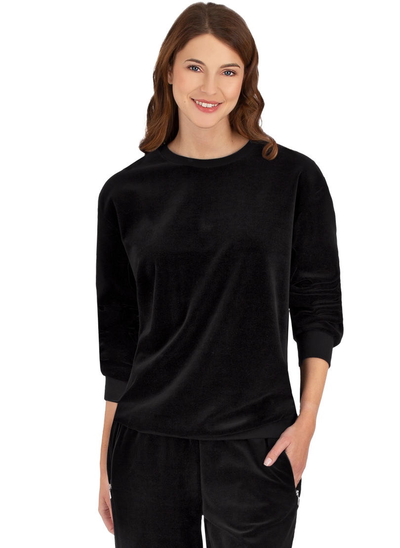 Trigema Sweatshirt »TRIGEMA Nicki-Shirt«