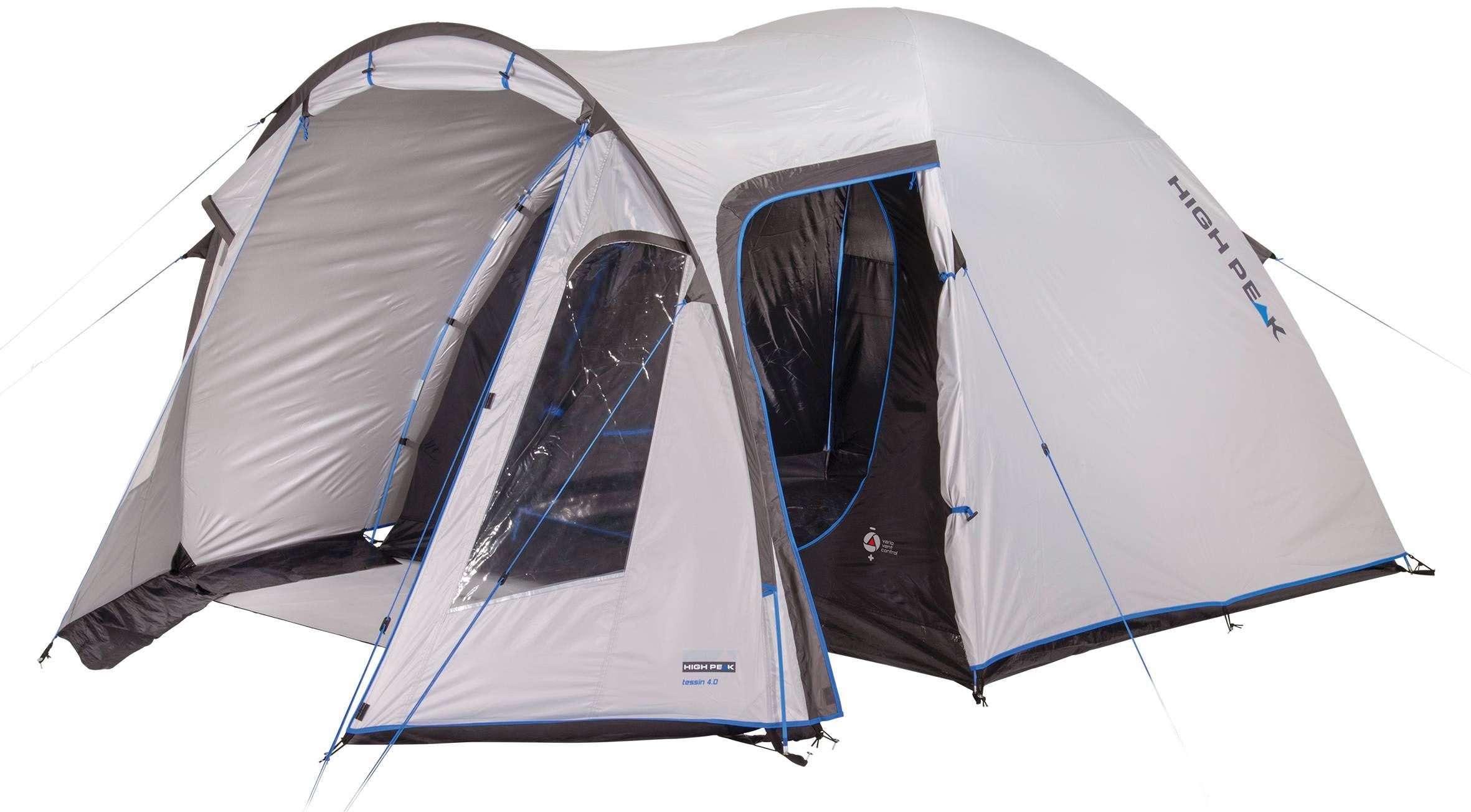 High Peak Kuppelzelt »Zelt Tessin 5.0«, 5 Personen, (mit Transporttasche)