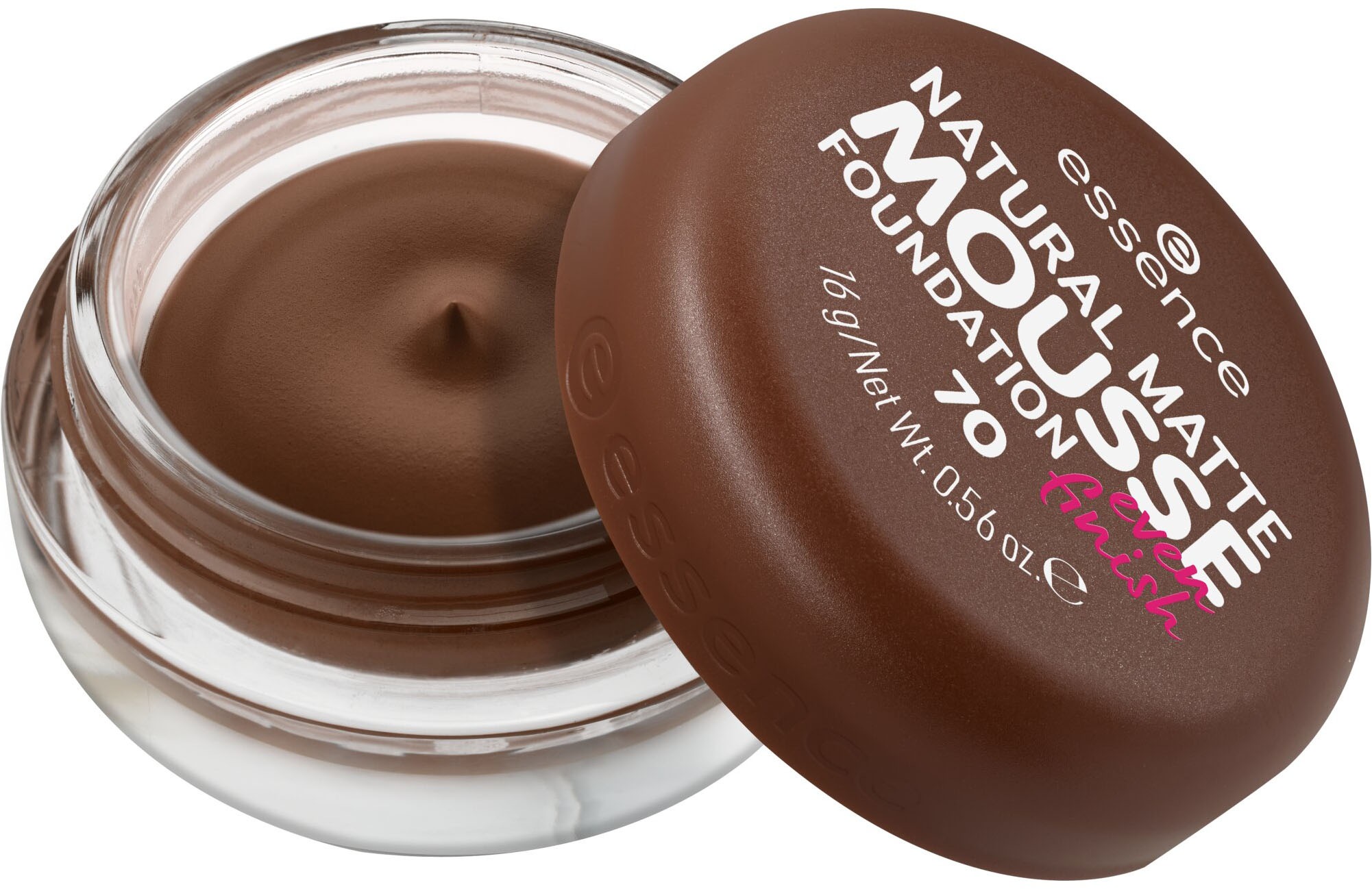 Essence Foundation »NATURAL MATTE MOUSSE FOUNDATION«, (3er Pack), mit Clean-Beauty-Textur