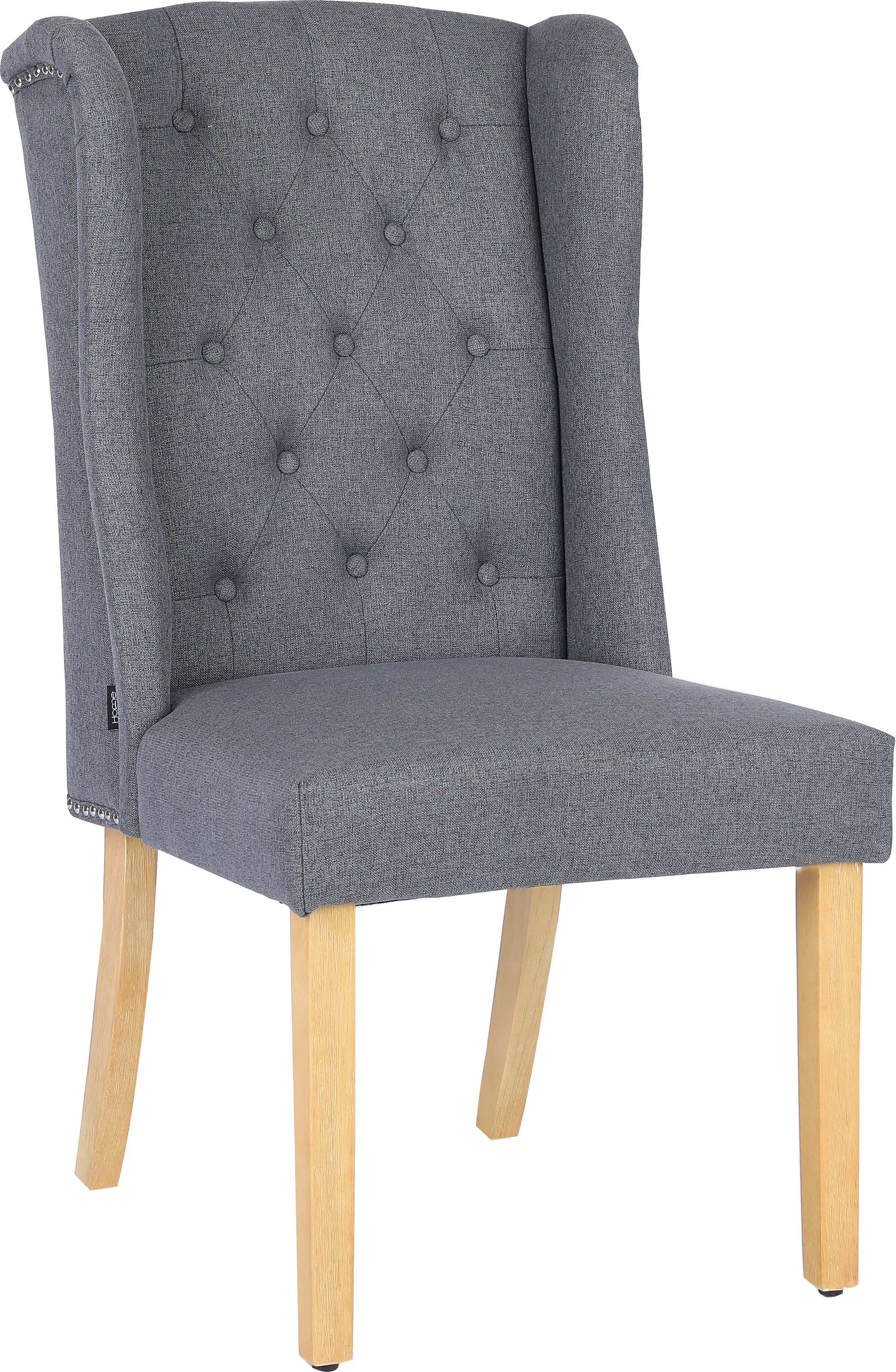 Home affaire Esszimmerstuhl »Liao, 2er-Set«, (Set), pflegeleichter Webstoff Bezug, Knopfheftung, Sitzhöhe ca. 50 cm
