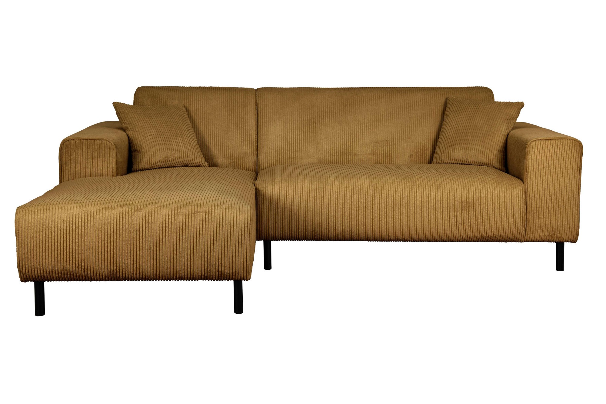 Home affaire Ecksofa »ARROS L-Form mit Wellenunterfederung, Maße B/T/H: 235/163/81 cm«, incl. Zierkissen, mit Recamiere rechts/links bestellbar, auch in Cord